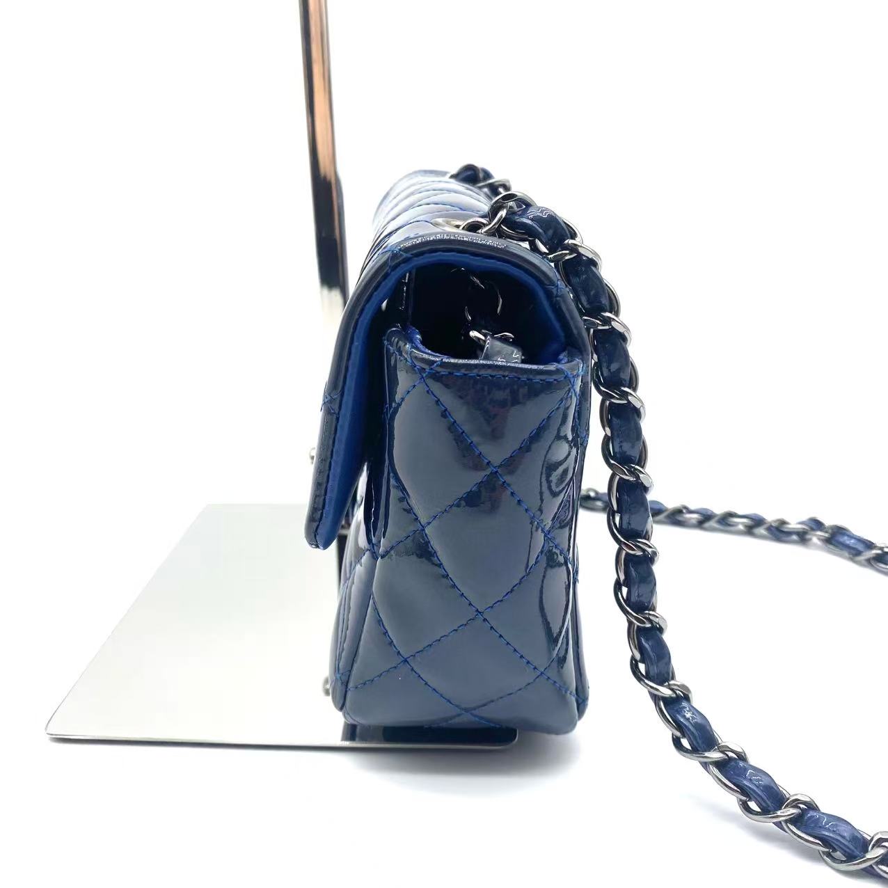 Blue Classic Flap Mini Bag