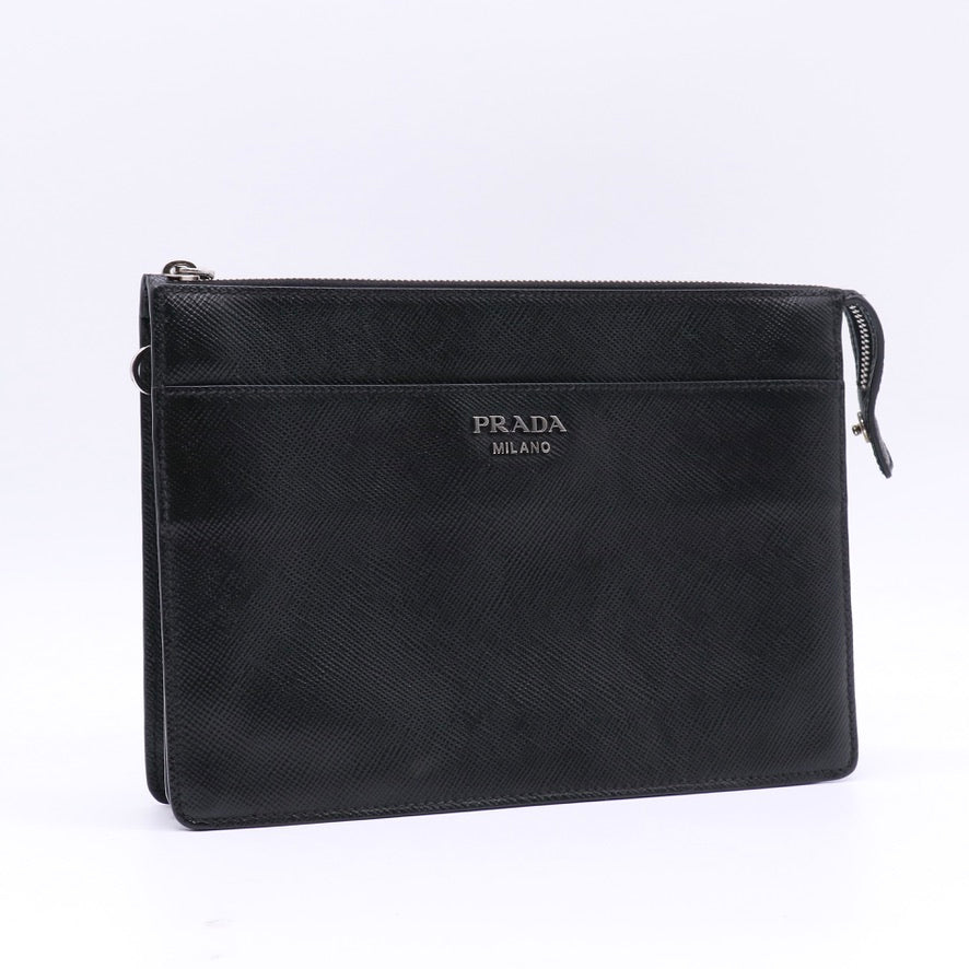 Black Saffiano Pouch Twins  W23489