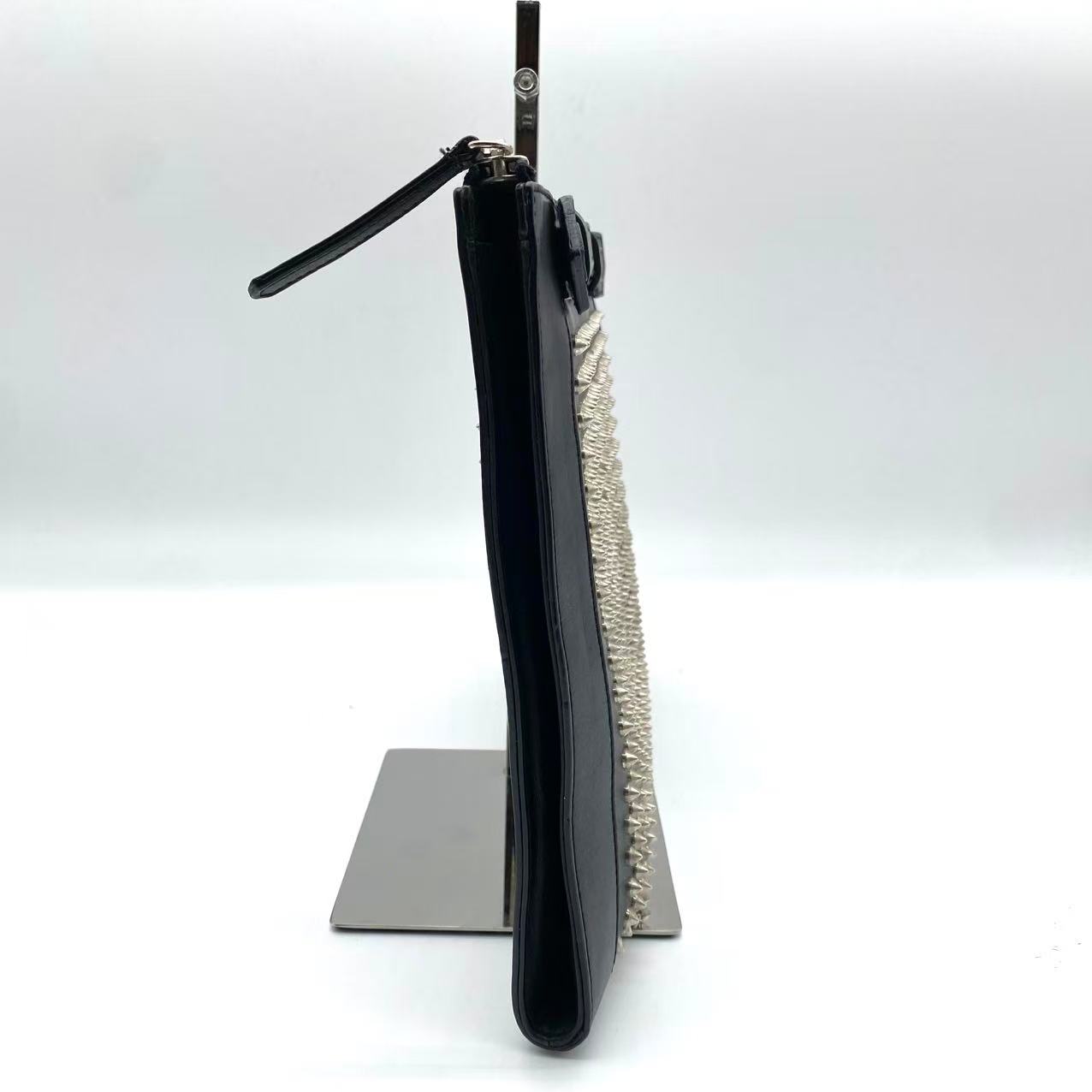 Shoepeaks leather clutch bag