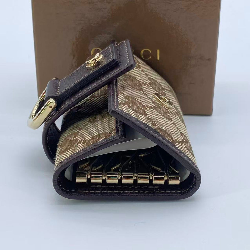 Horsebit Guccissima Canvas 6 Key Holder