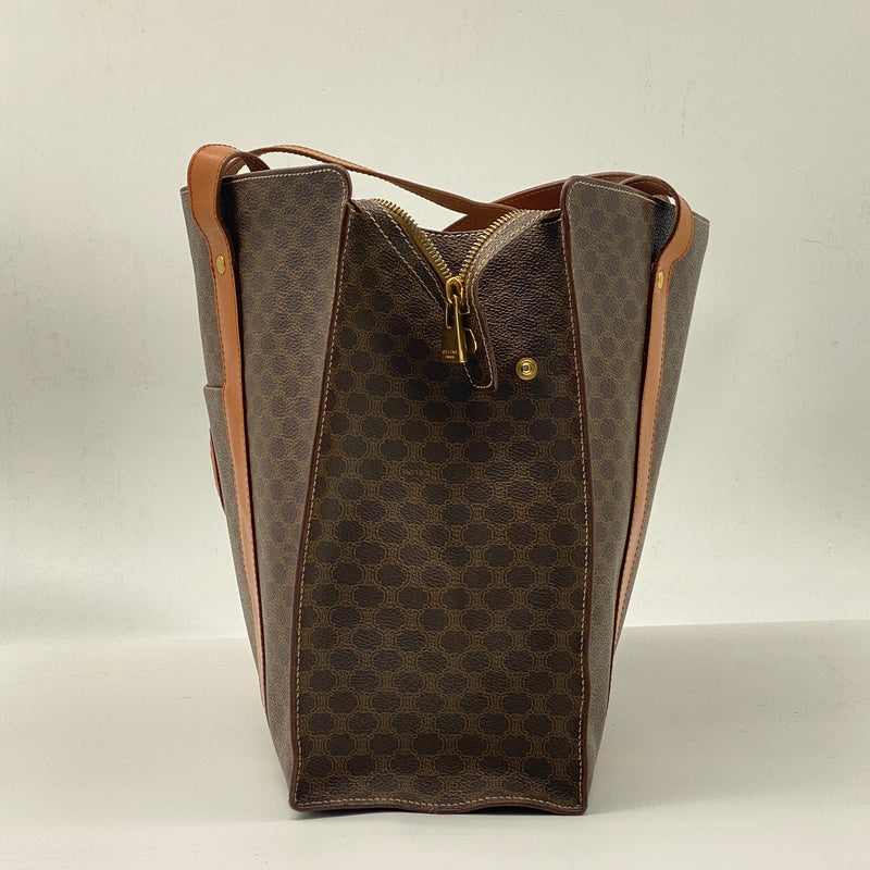 Celine Tote Bag Macadam Brown