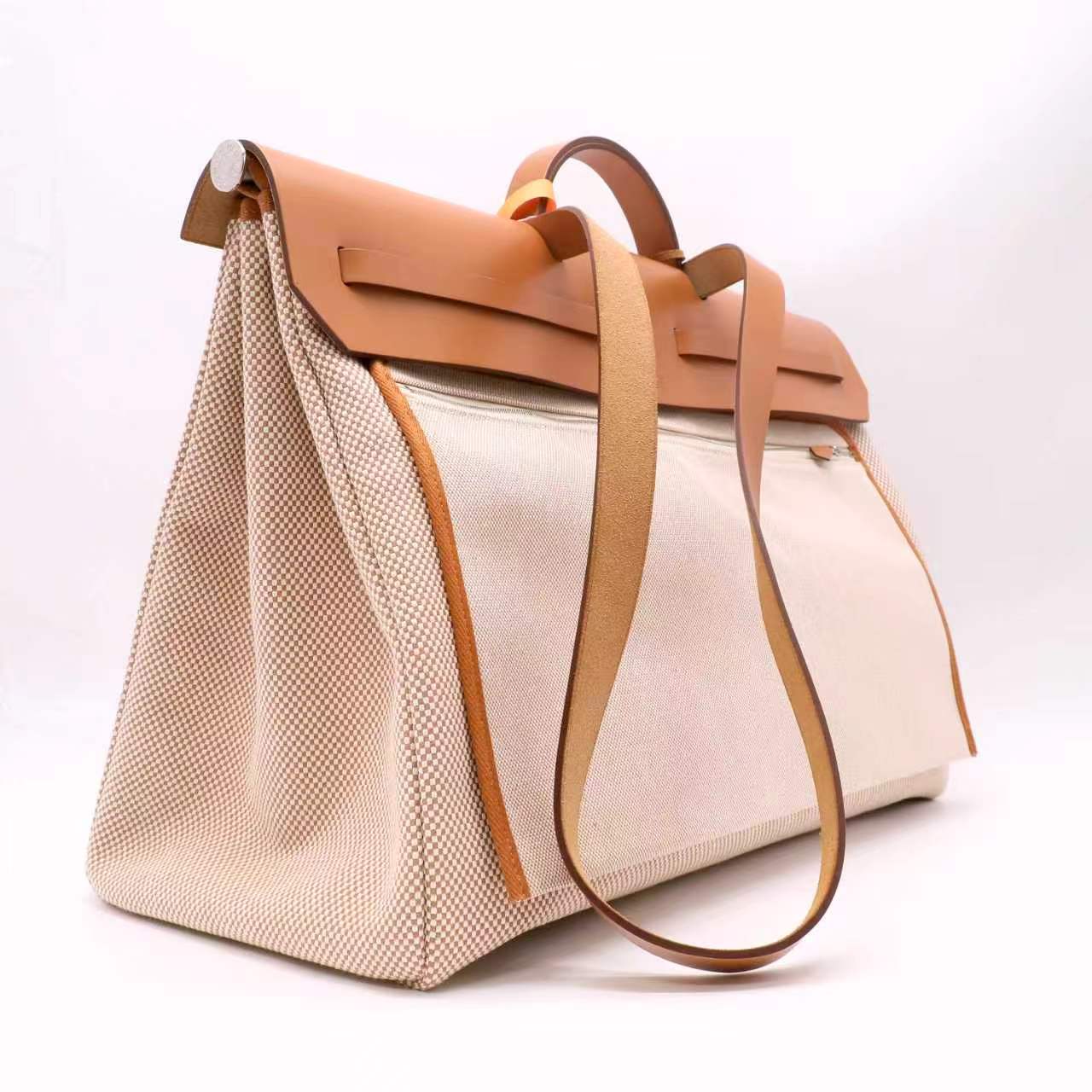 Hermès Toile GM Herbag Zip Cabine 50 twins LDZ882