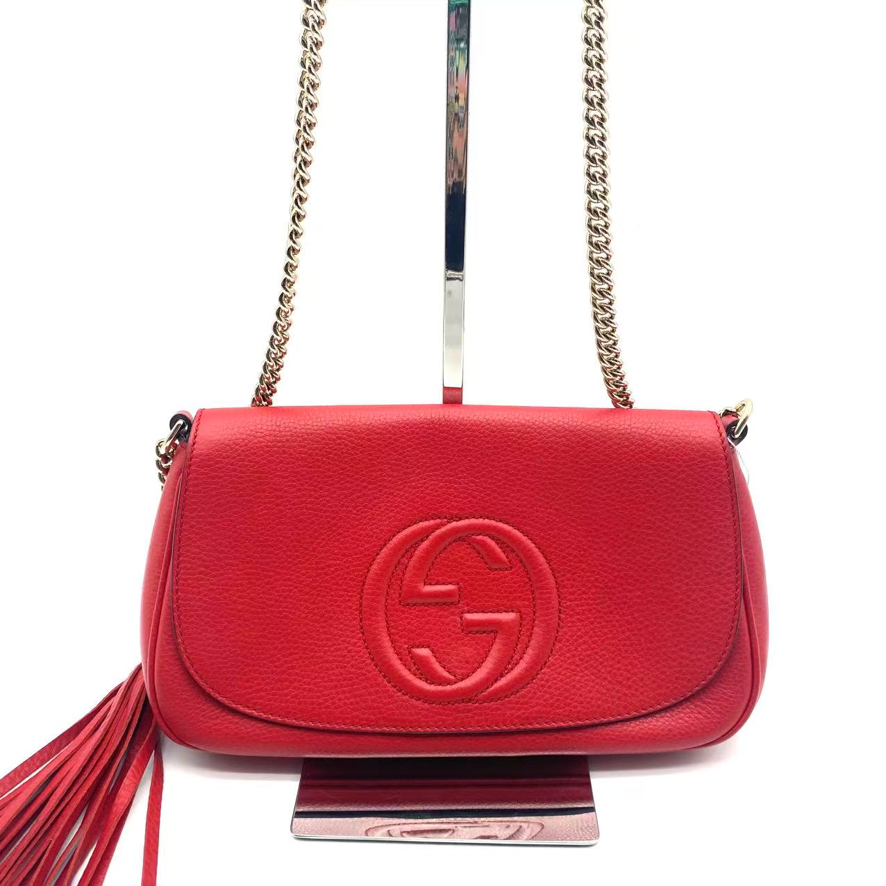 Leather Soho Flap Crossbody Bag