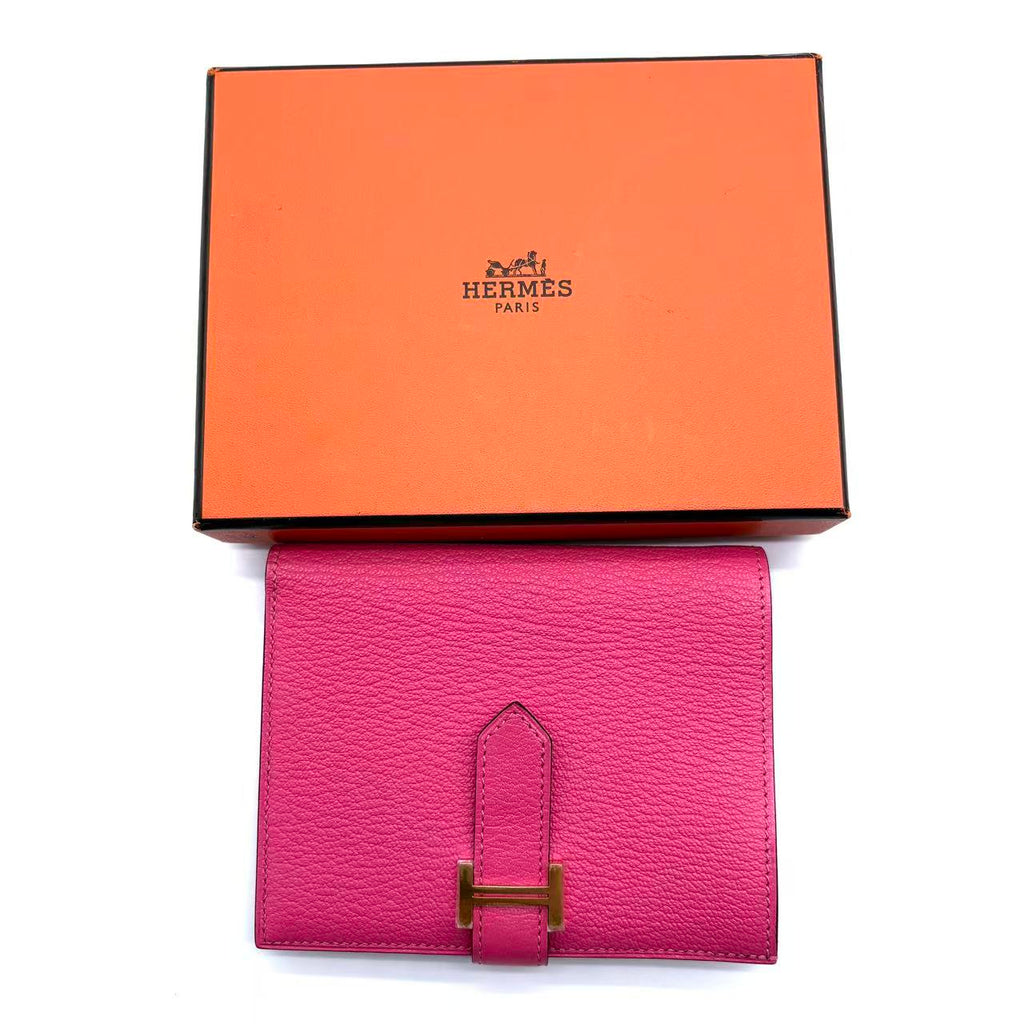 Rose Lipstick Evercolor Leather Bearn Card Holder