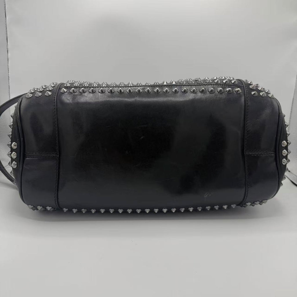 Studded Leather Tote