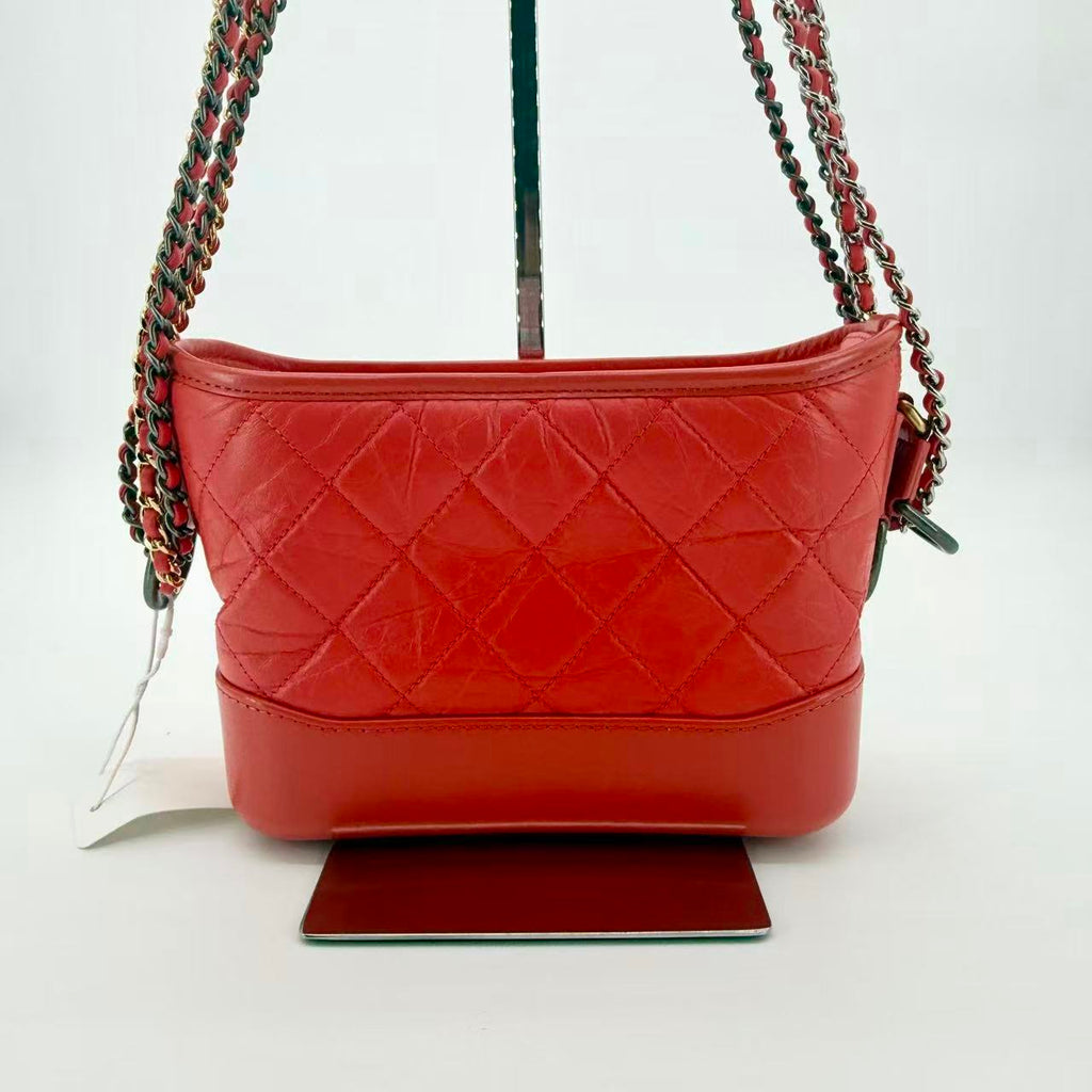 Gabrielle Hobo Quilted Aged Calfskin Small