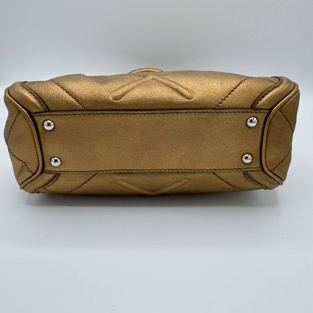 Salvatore Ferragamo Bronze SHW Handbag