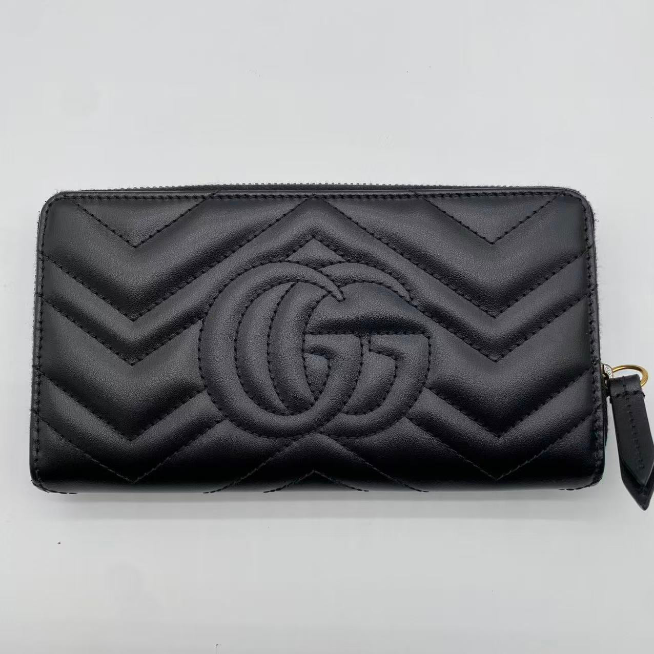 GG Marmont Zip Around Wallet