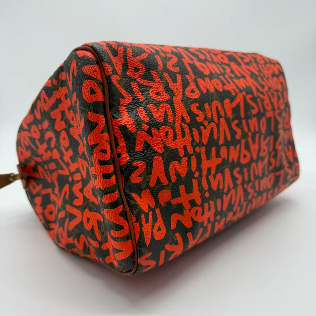Limited Edition Orange Graffiti Stephen Sprouse Speedy 30 twins