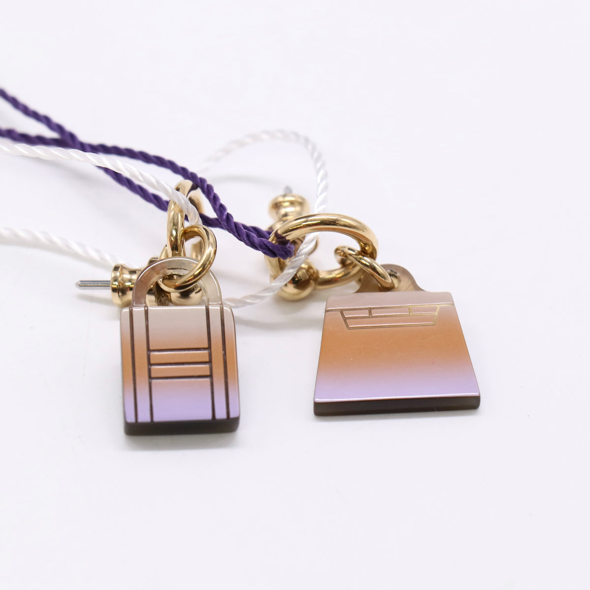 Hermes Fusion Amulette Maroquinier Earrings twins LDZ1495