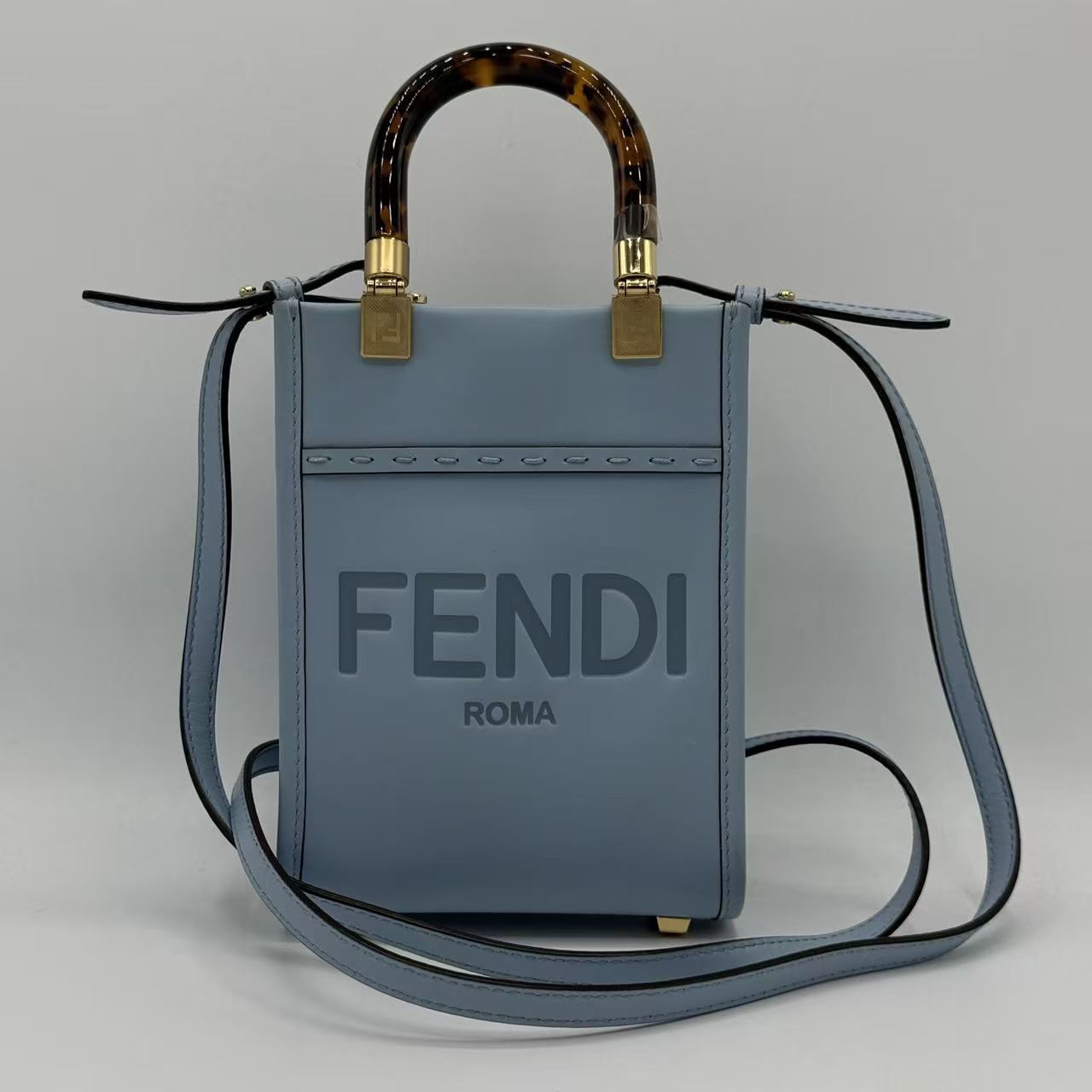 Sunshine Shopper Tote Leather Mini