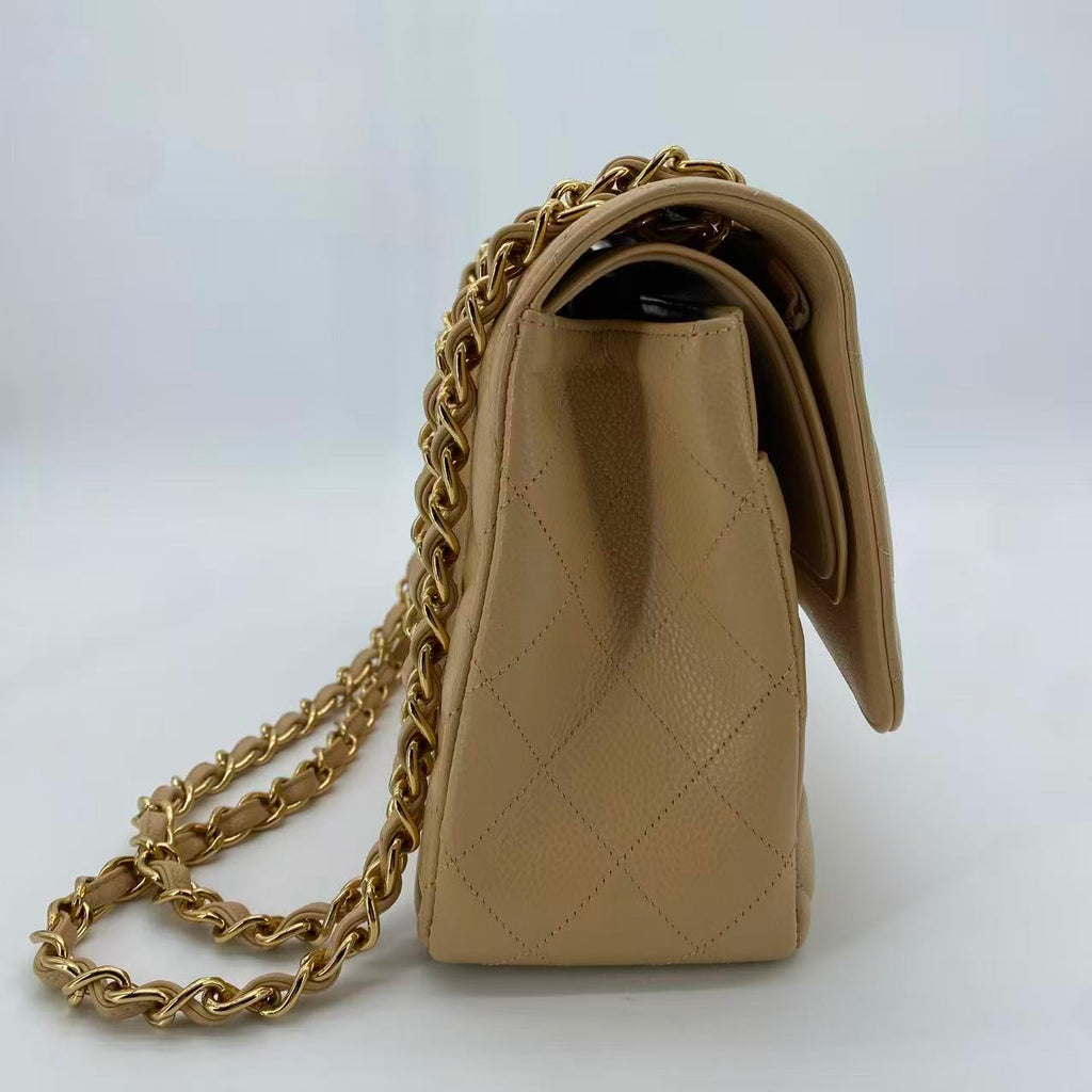 Vintage Classic Double Flap Bag Quilted Caviar Jumbo