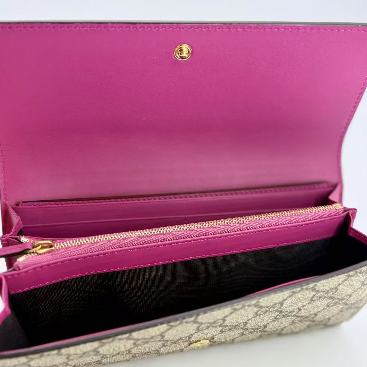 GG 2 in 1 Continental Wallet Leather Long