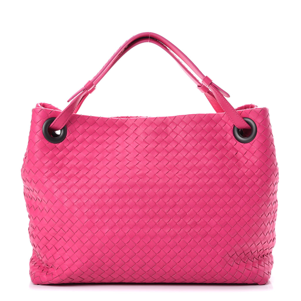 Nappa Intrecciato Medium Garda Bag Rosa Shock twins