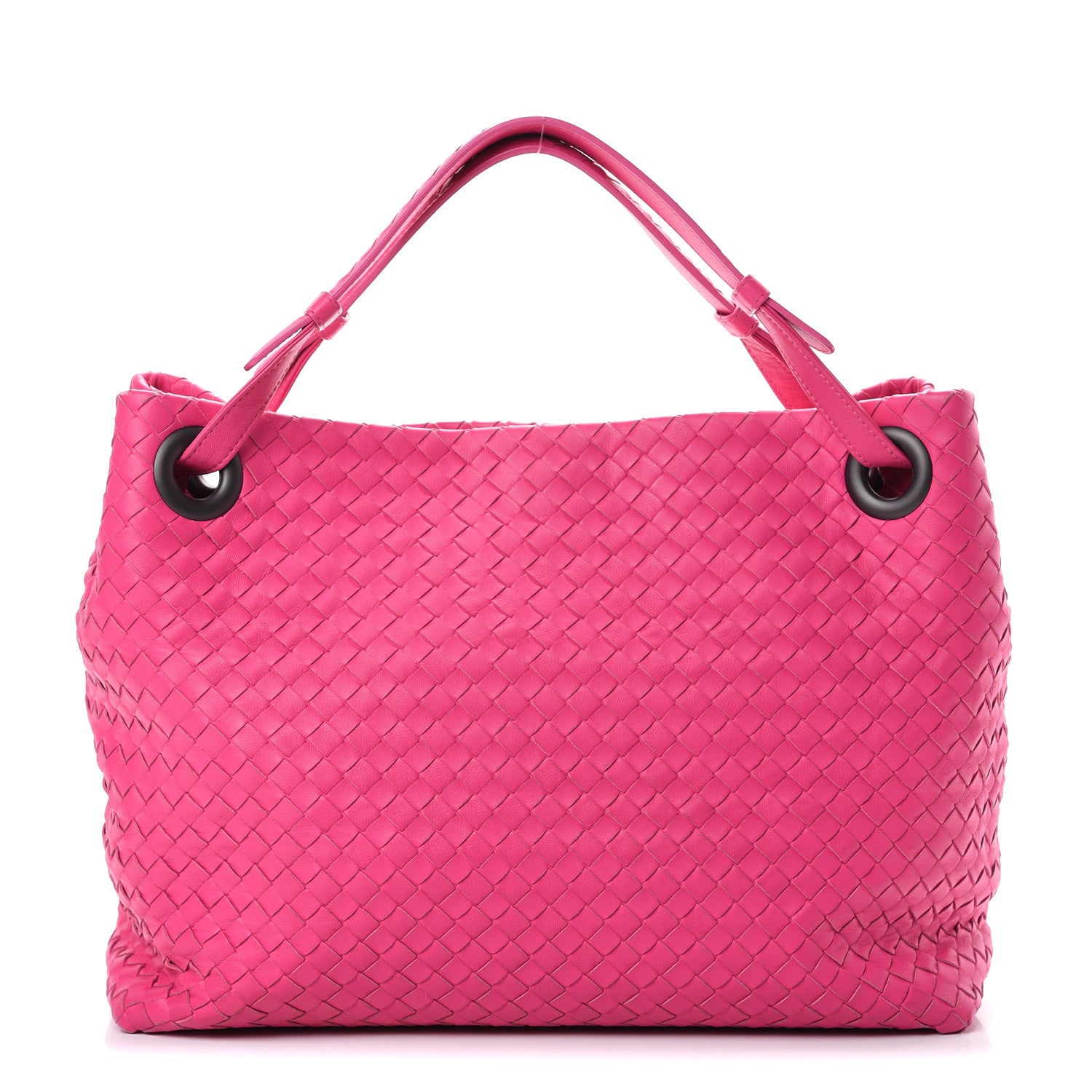 Nappa Intrecciato Medium Garda Bag Rosa Shock twins