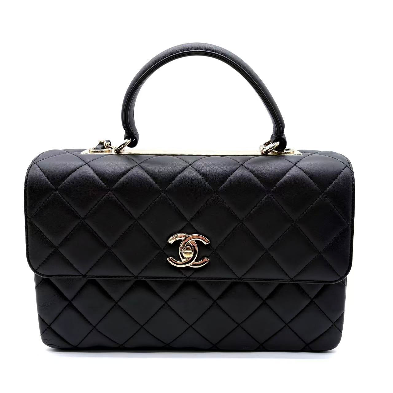 Trendy CC Flap Bag Quilted Lambskin Medium
