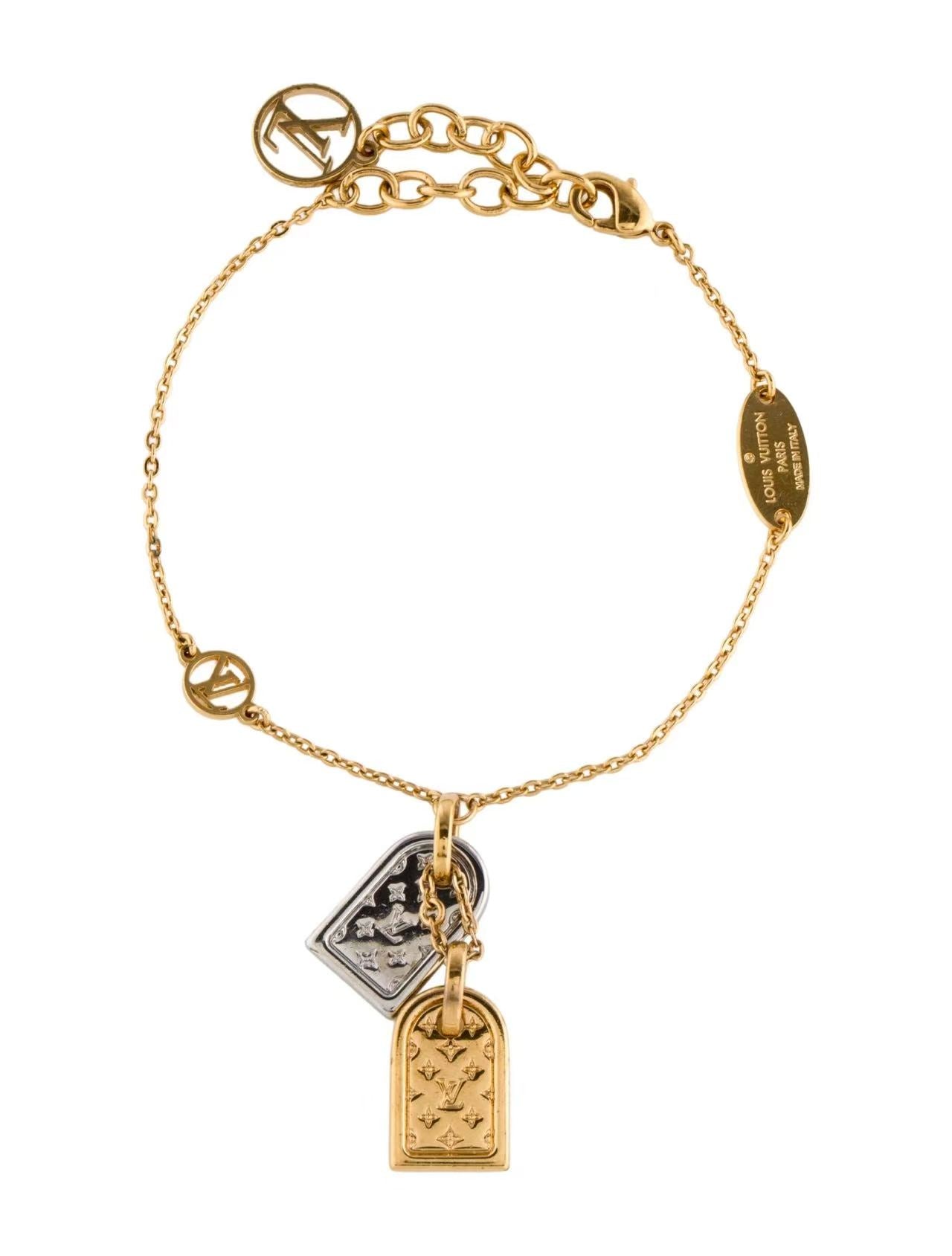 Louis Vuitton Nanogram Charm Bracelet Twins LDJ3938