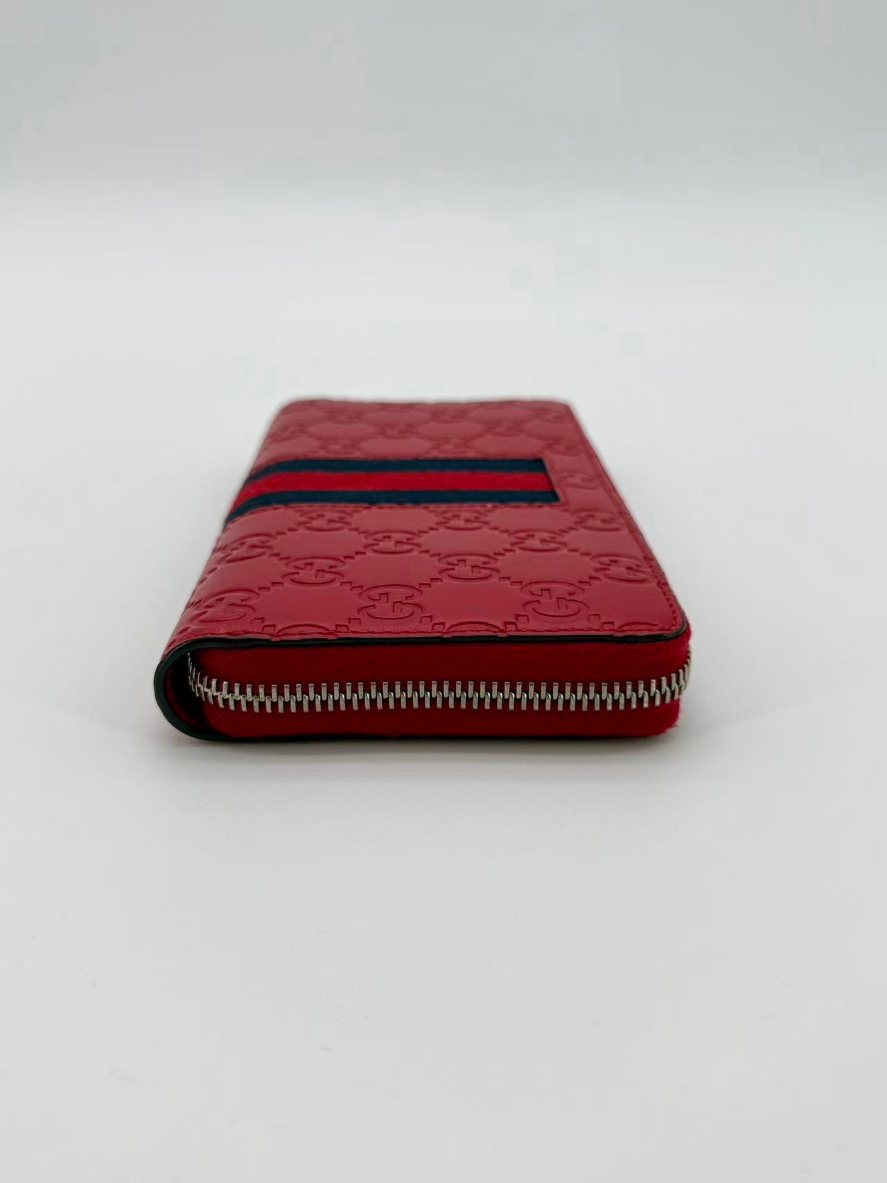 Guccissima Continental Web Zip Wallet