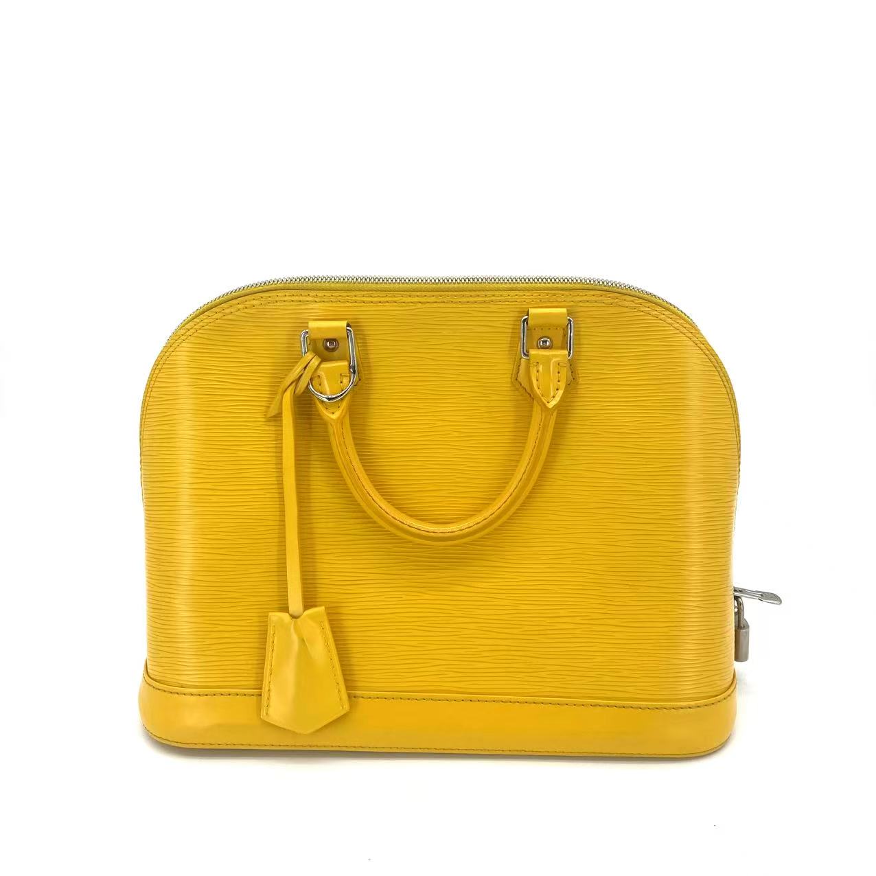 Citron Epi Leather Alma PM Bag