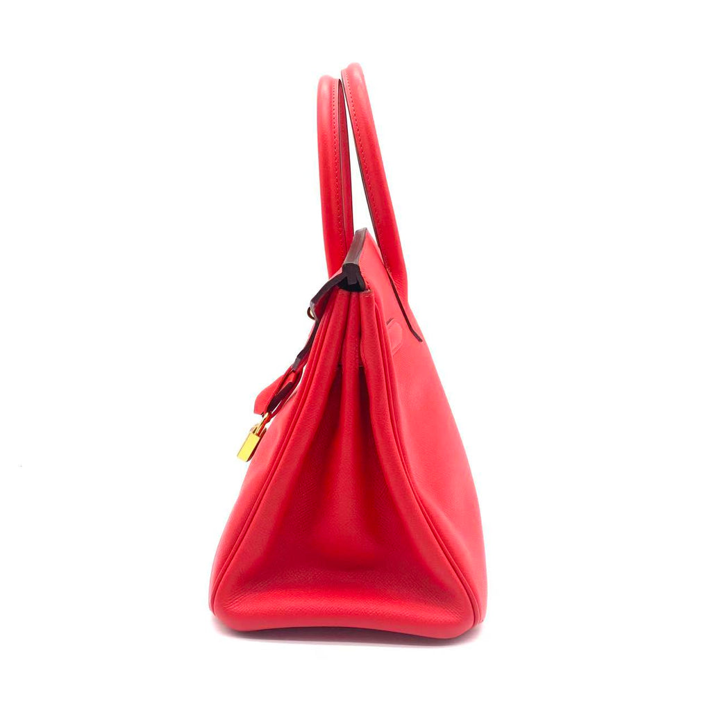 Birkin 30 epsom Rouge Casaque Gold Hardware