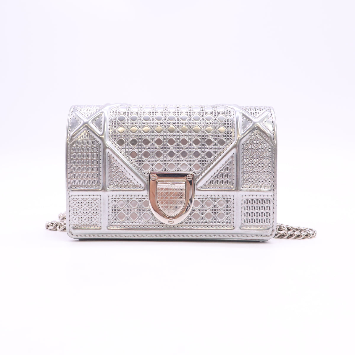 Baby Metallic Patent Microcannage Diorama Flap crossbody bag Twins LDJ6713