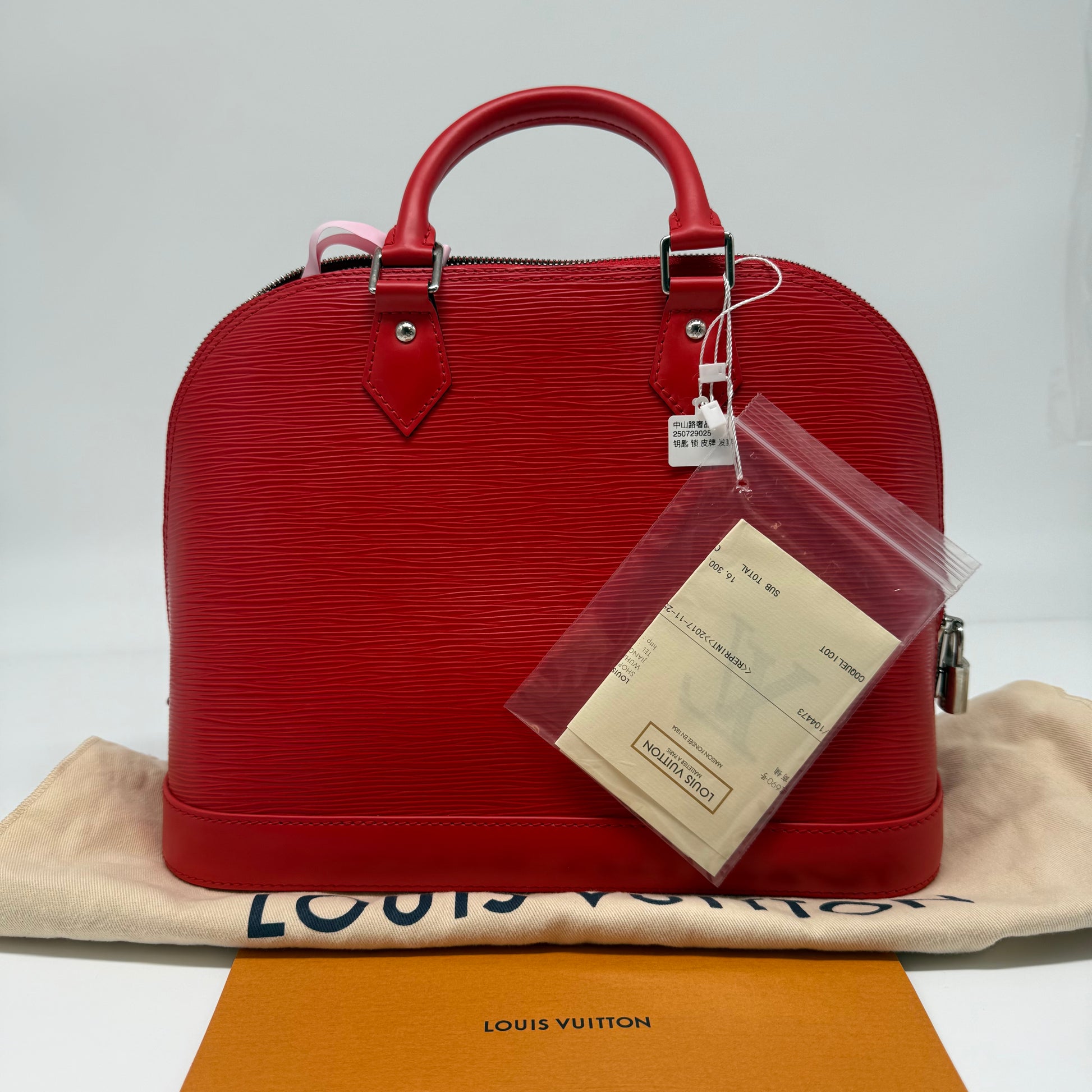 Alma Handbag Epi Leather MM Twins