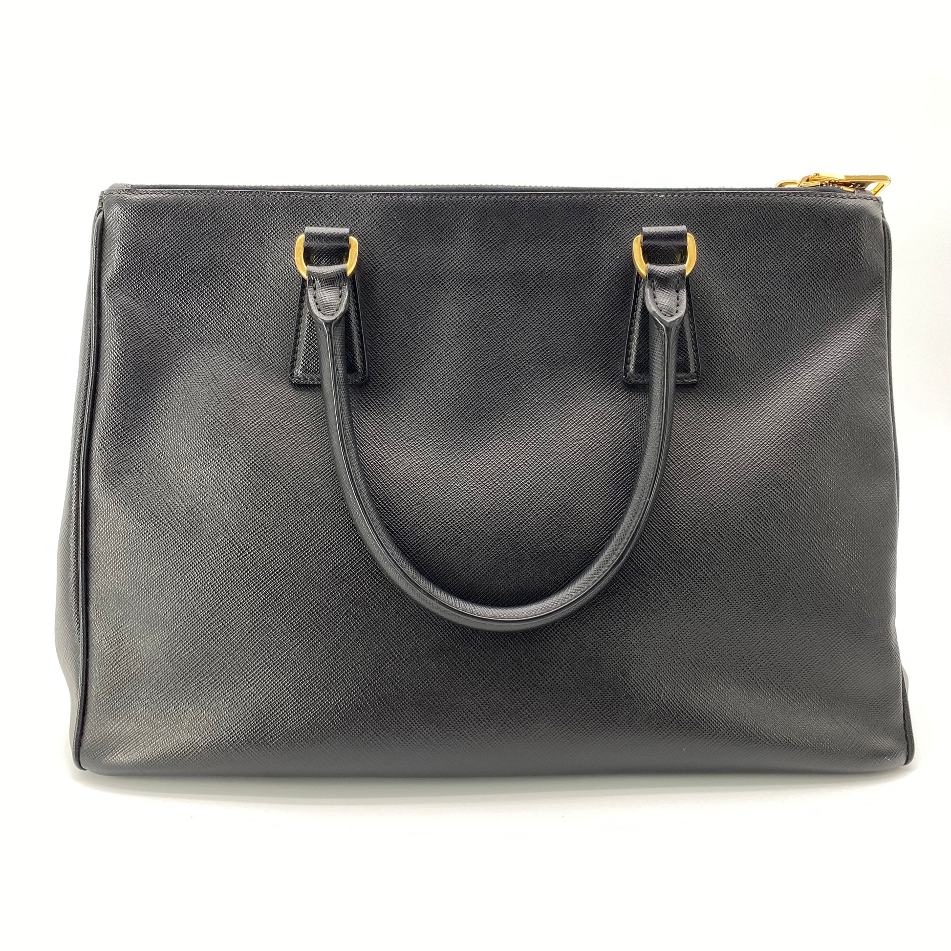 Galleria Double Zip Tote Saffiano Leather Medium