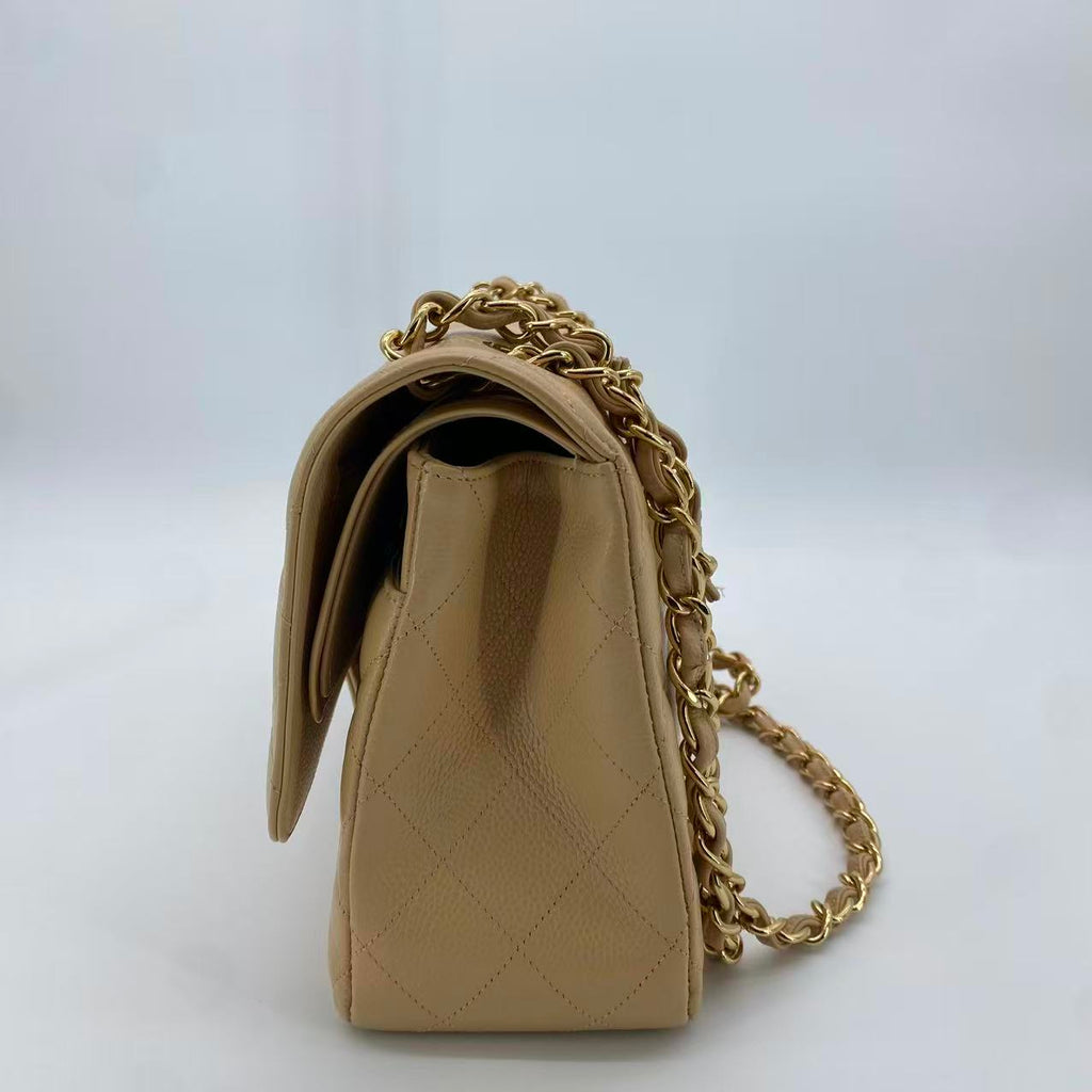 Vintage Classic Double Flap Bag Quilted Caviar Jumbo