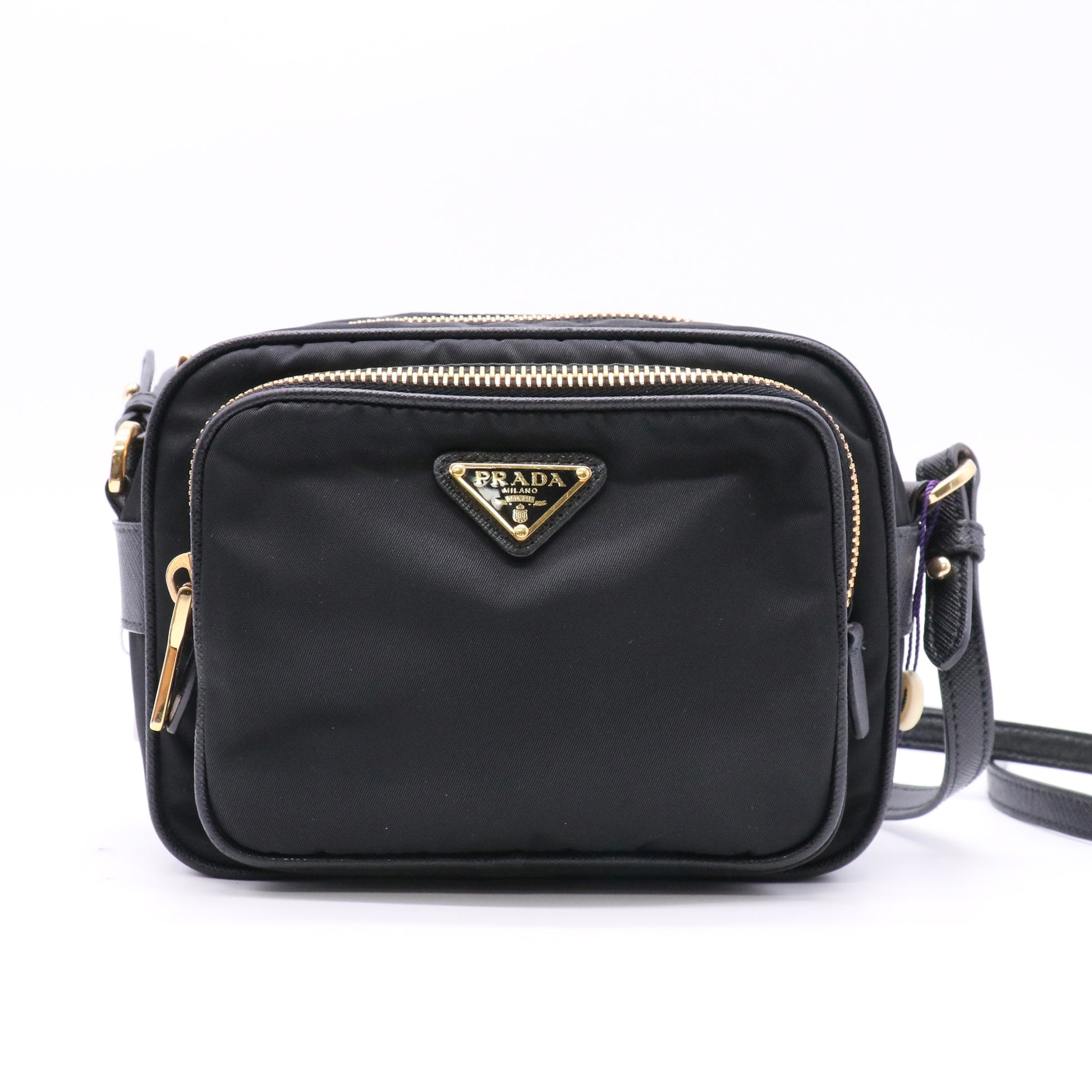 Nylon Saffiano Double Zip Camera Bag twins LDZ1075