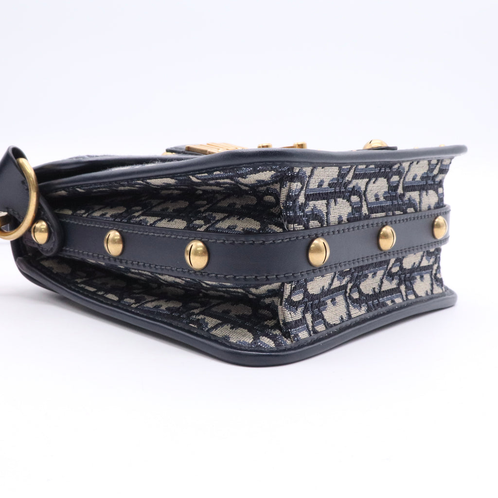 Blue Oblique Canvas DiorAddict Square Flap Bag Twins LDJ3498