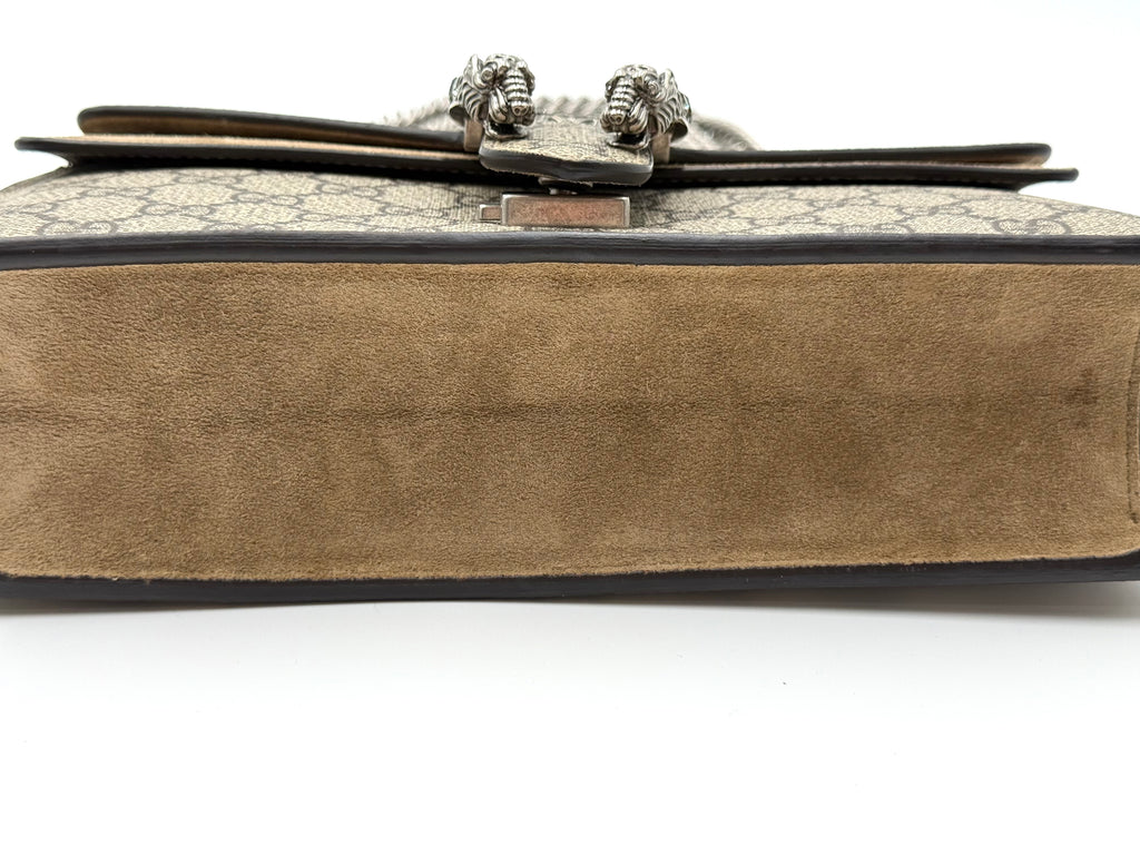 GG Supreme Monogram Dionysus Shoulder Bag Taupe