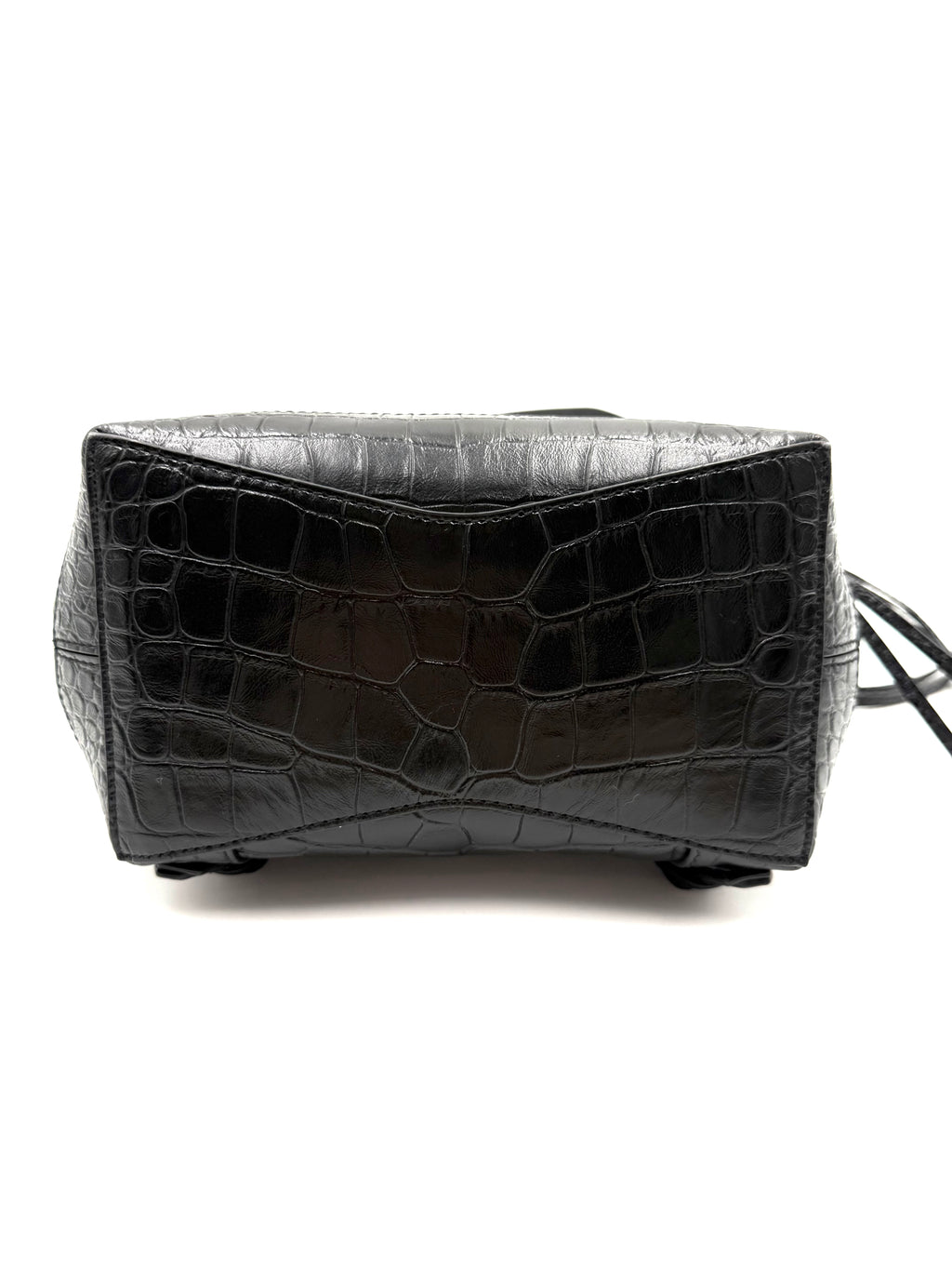 Balenciaga Neo Classic Hobo Crocodile Embossed Leather