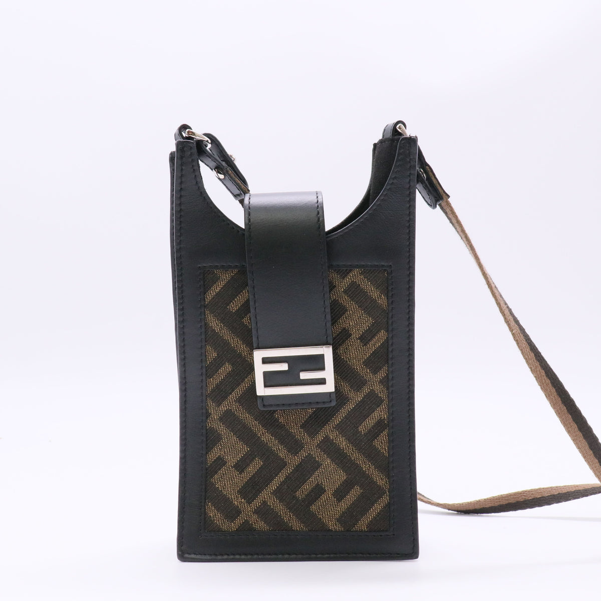 Fendi Zucca Phone Crossbody Twins LDJ6236