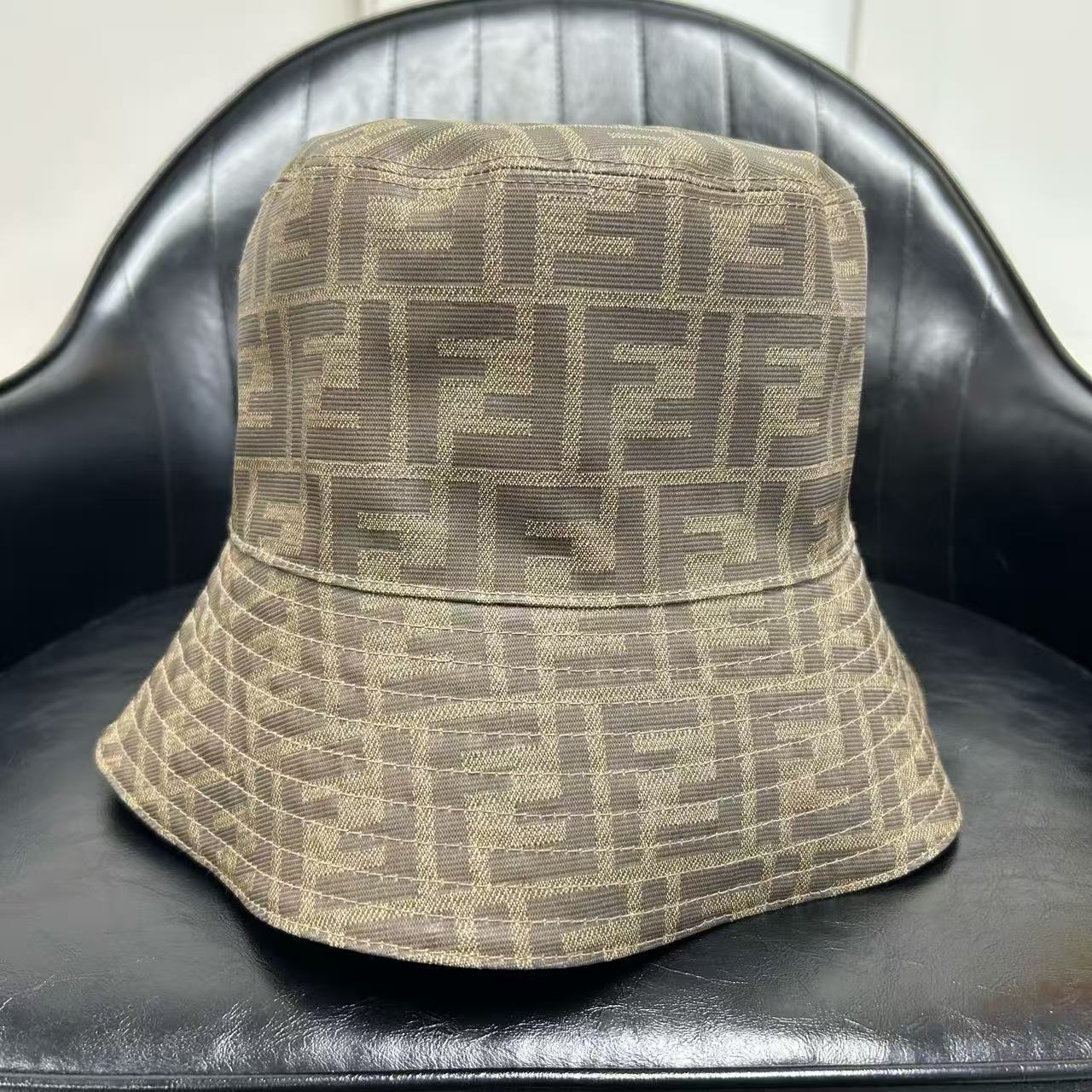 Reversible Bucket Hat Zucca Canvas and Cotton Medium Twins LDJ3982