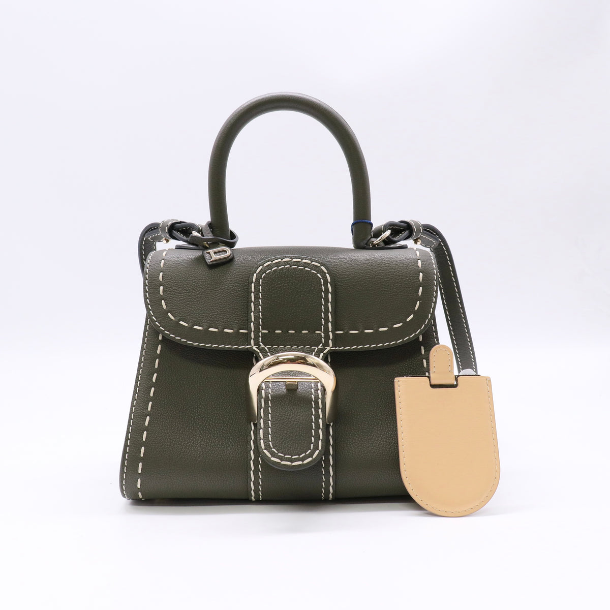 Delvaux Grained Rodeo Calfskin Surpique Mini Brillant Satchel twins LDJ6578