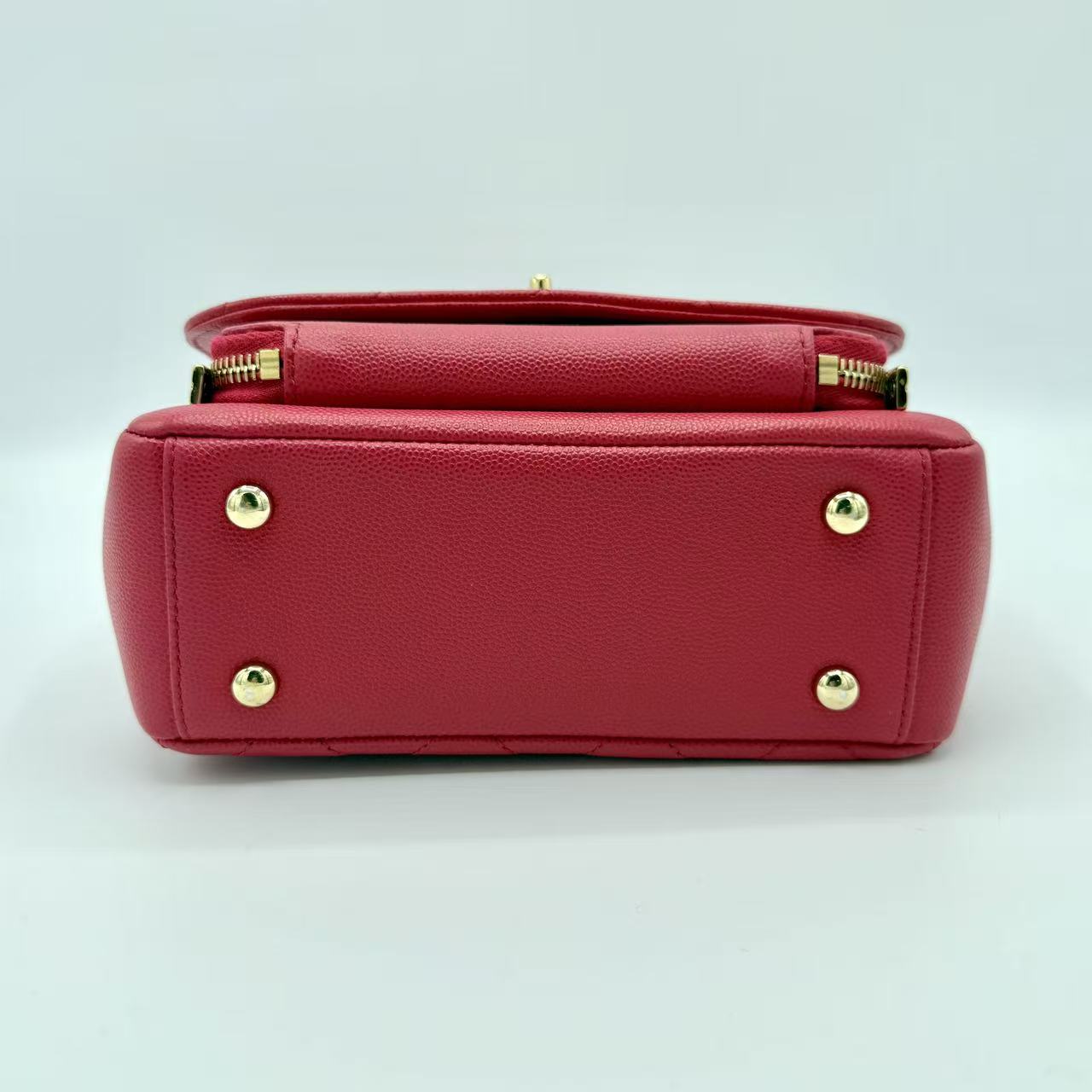 Business Affinity Flap Bag Quilted Caviar Small