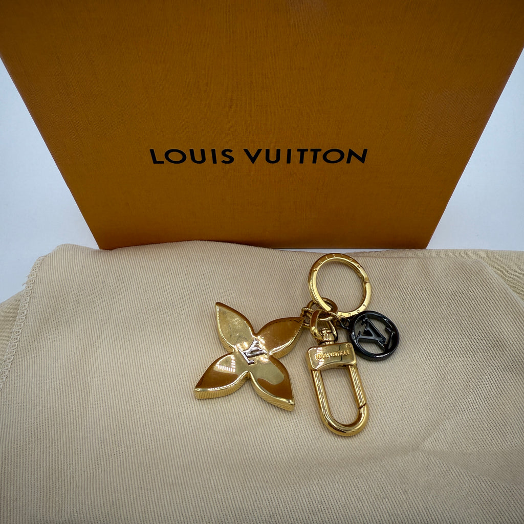 Blossom Dream Bag Charm Key Holder Gold