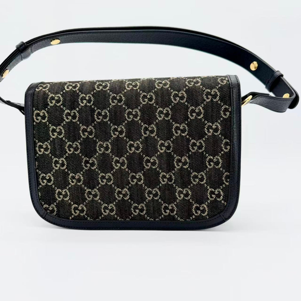 Horsebit 1955 Shoulder Bag GG Denim