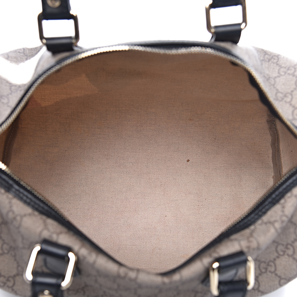 Flag Boston Bag GG Coated Canvas Medium Twins