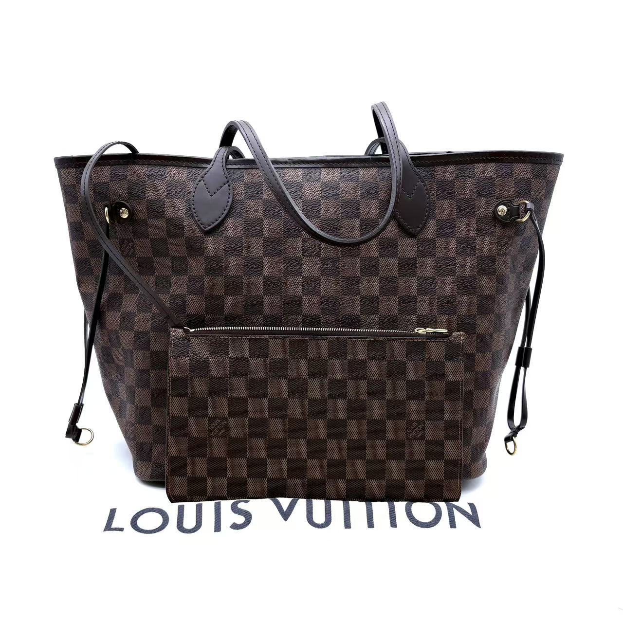 Damier Ebene Neo Neverfull MM with Pouch