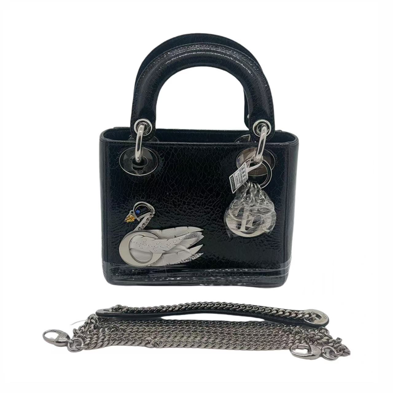 Mini Jeweled Swan Lady Dior