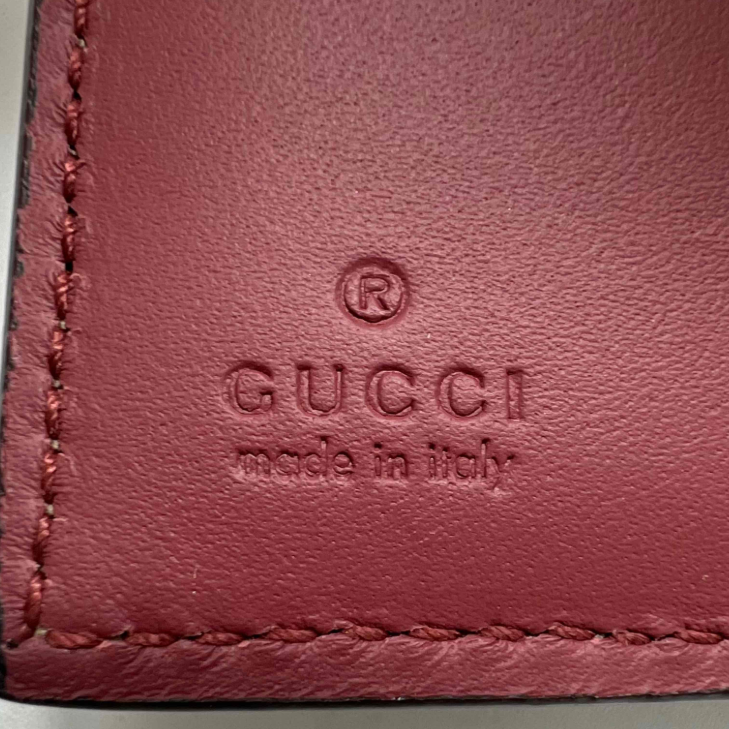 Gucci GG Supreme Blooms Padlock Compact Wallet W23369