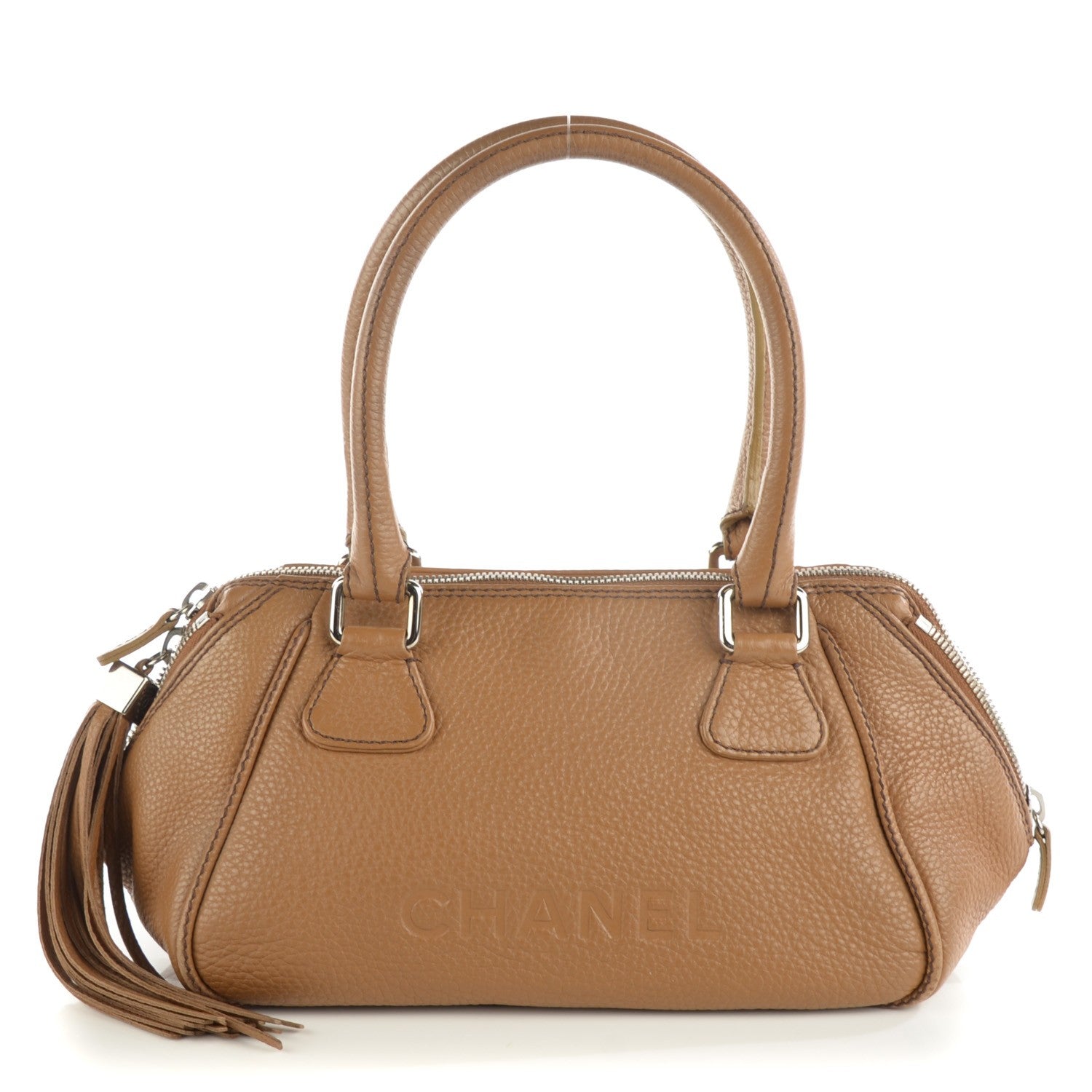 Lax Tassel Bag Pebbled Leather Medium - twins