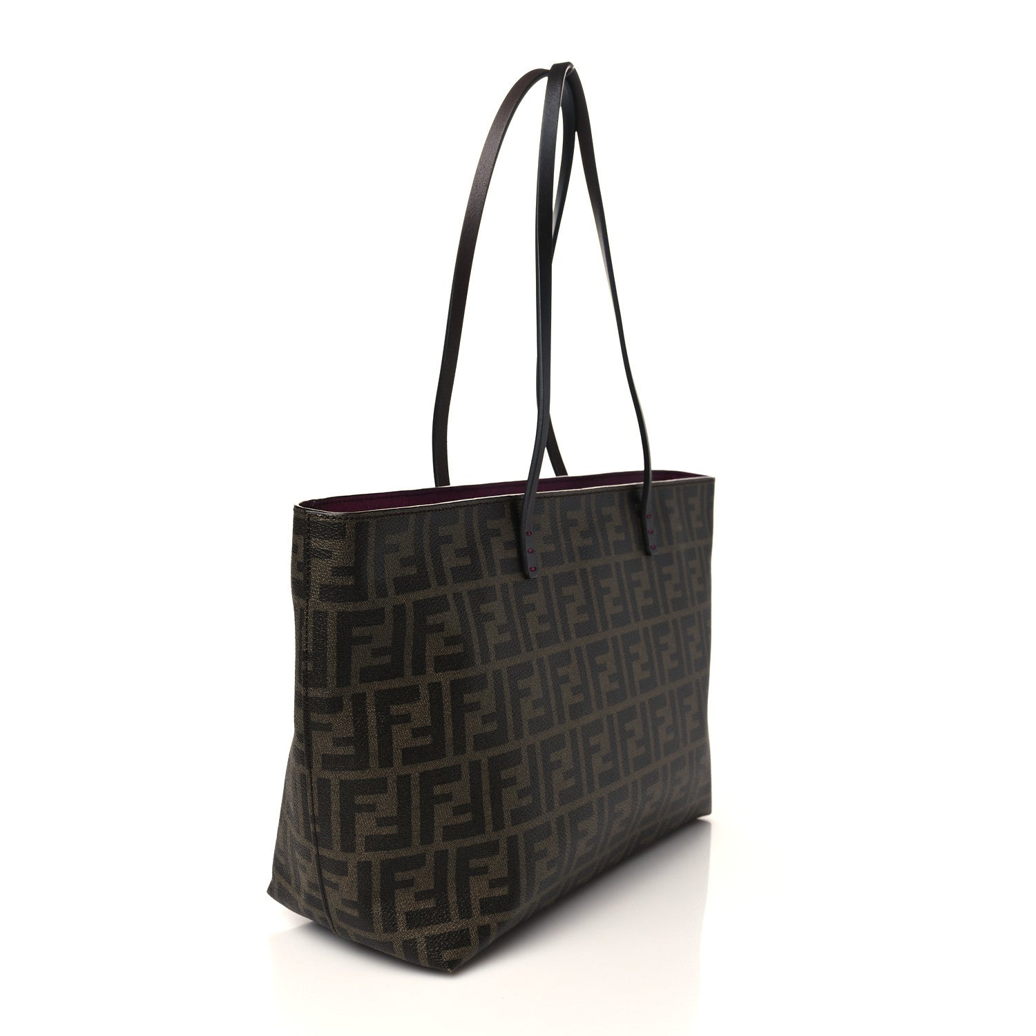 Roll Tote Zucca Coated Canvas Medium Twins