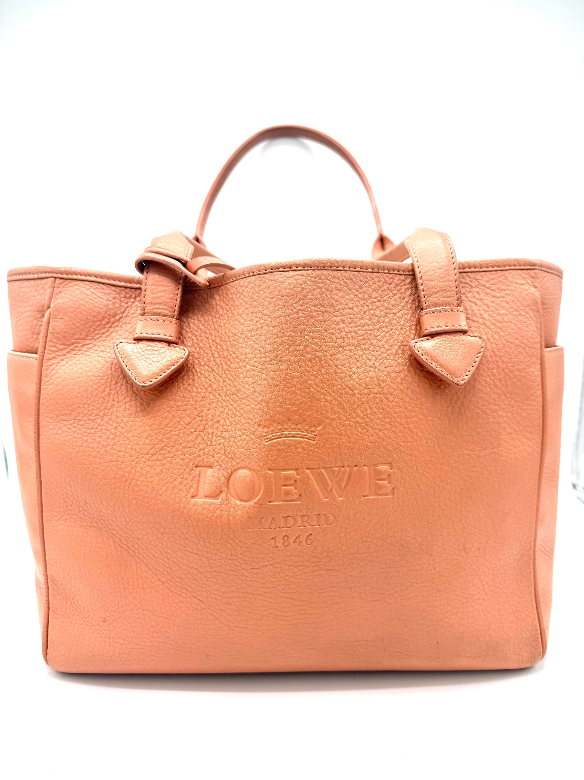 T Shopper leather tote