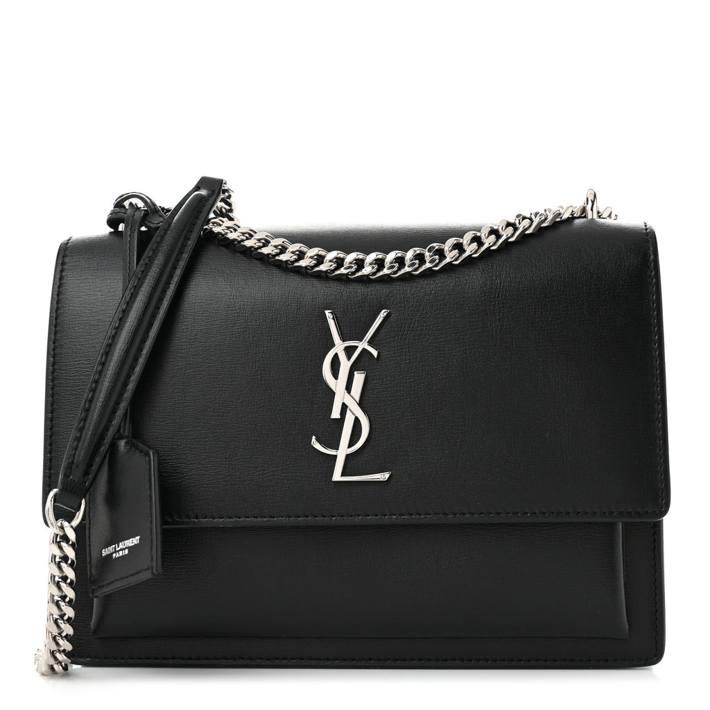 Calfskin Medium Monogram Sunset Black twins