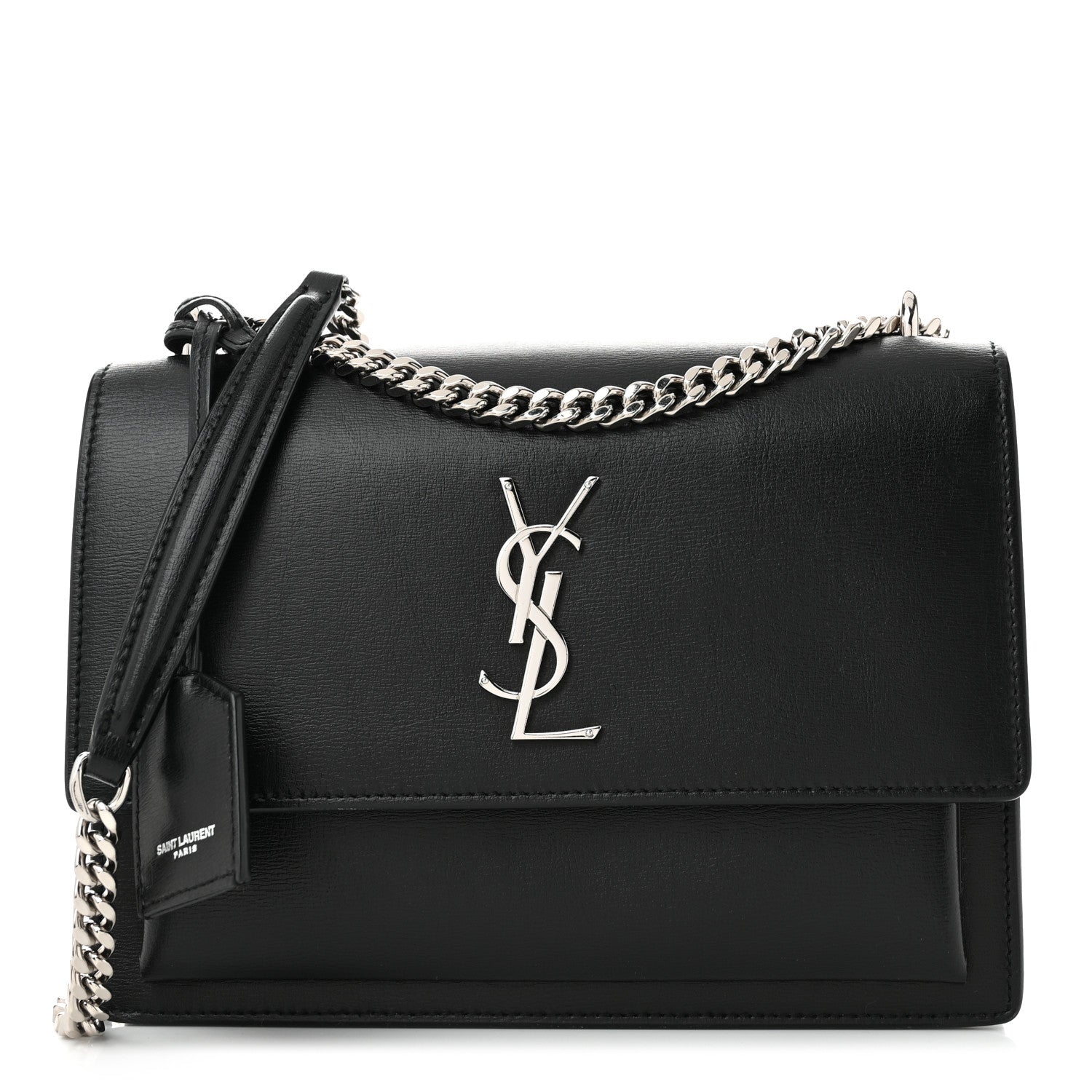 Calfskin Medium Monogram Sunset Black twins