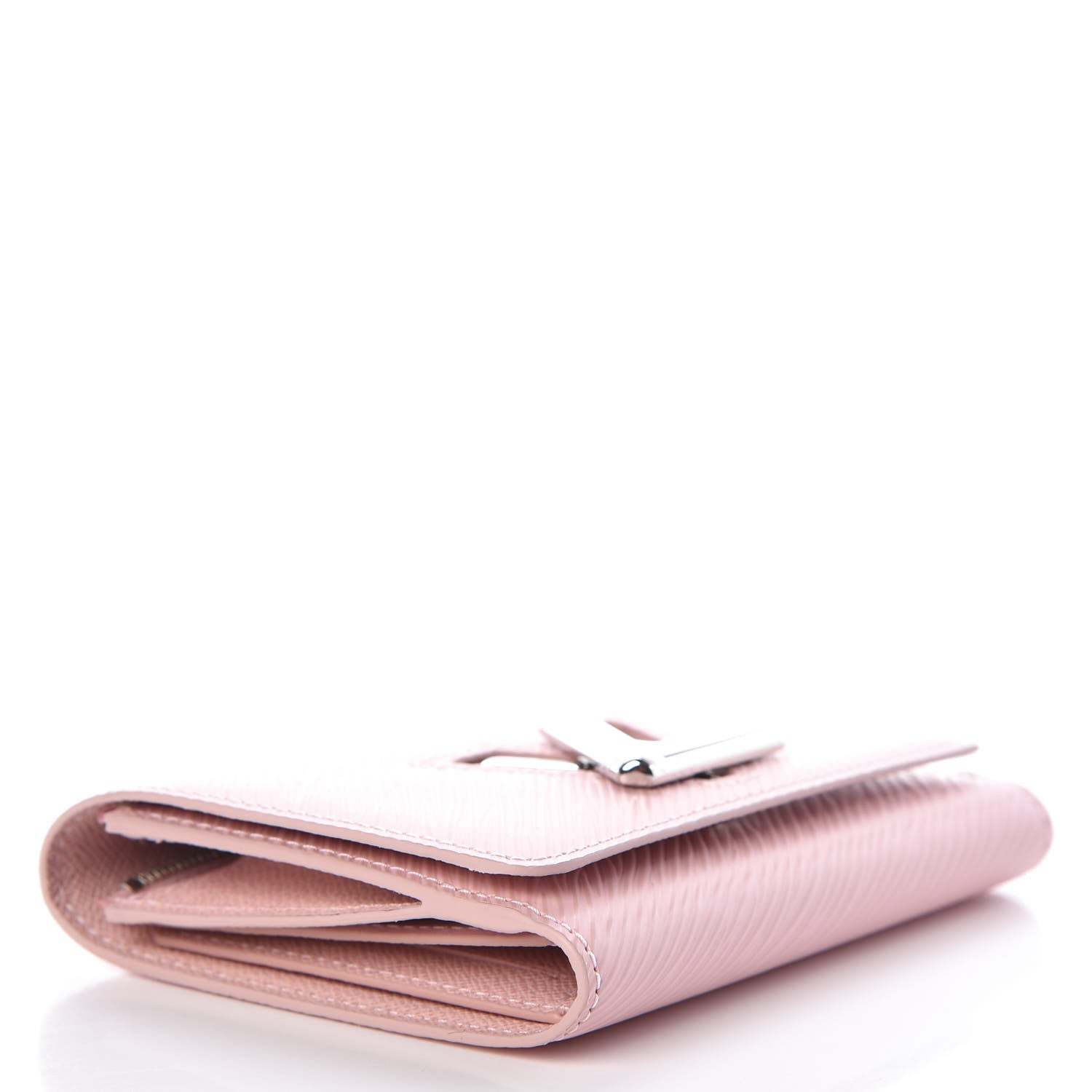 Epi Twist Compact Wallet Rose Ballerine twins