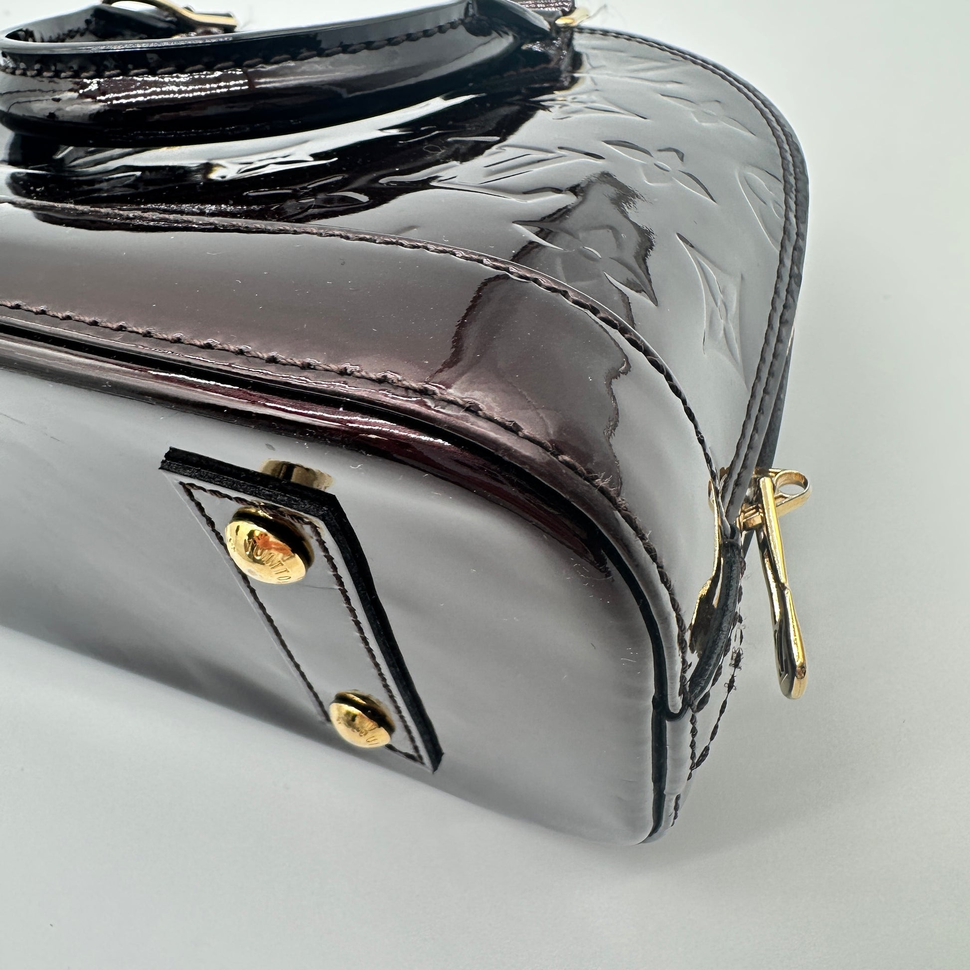 Alma Handbag Monogram Vernis BB