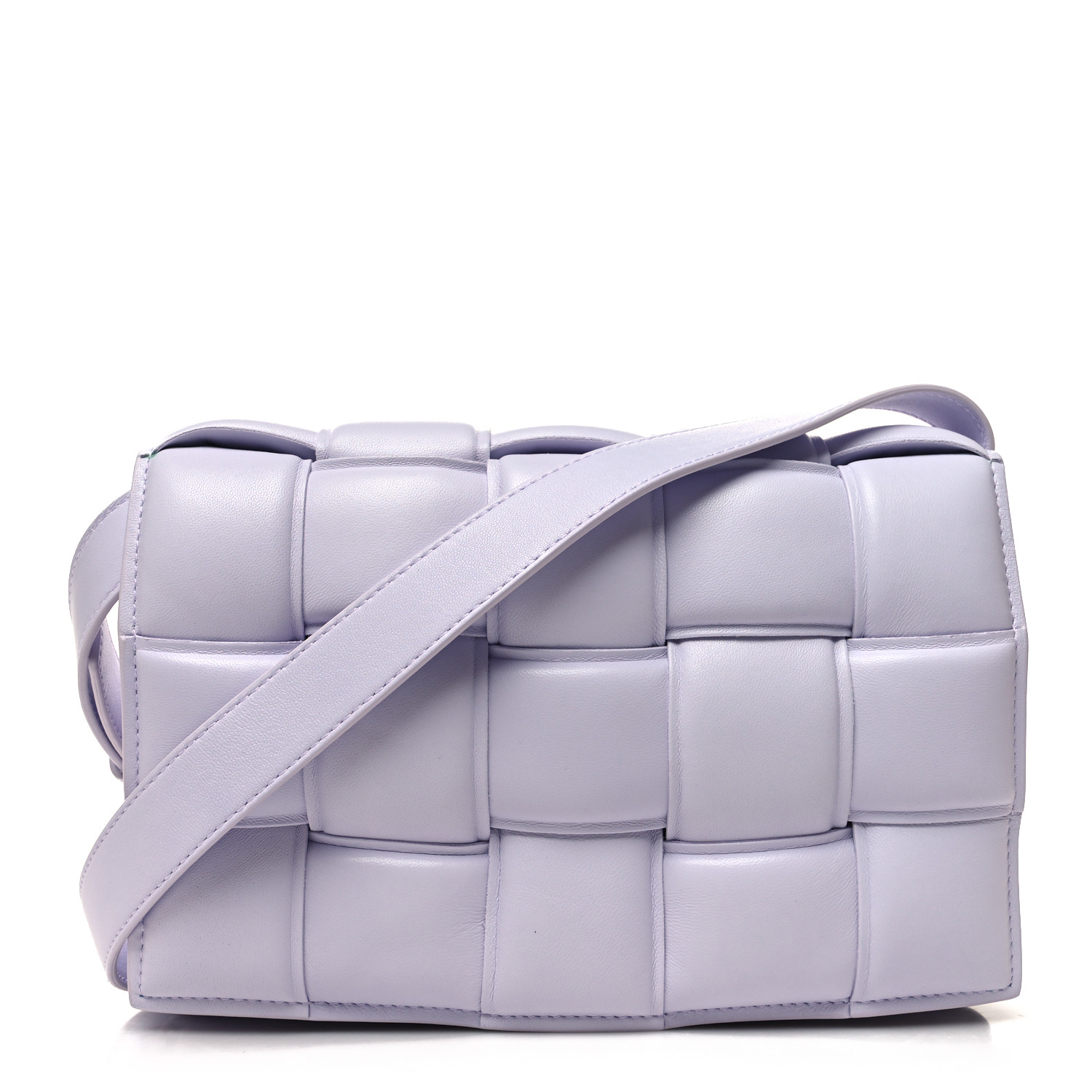 Nappa Maxi Intreccio Padded Cassette Crossbody Bag